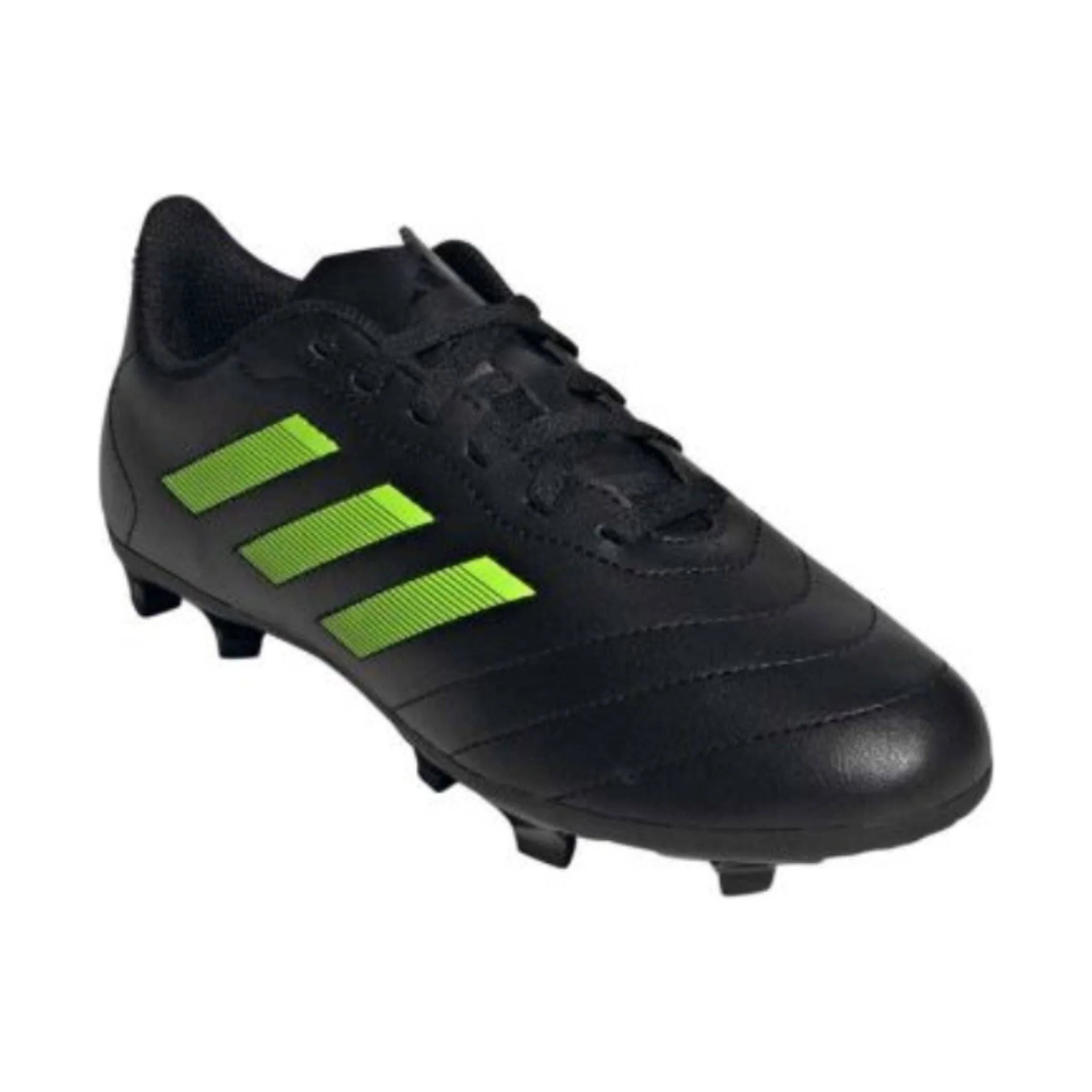 Adidas Kids' Goletto VIII FG Soccer Cleats - Black/Green - Image 2