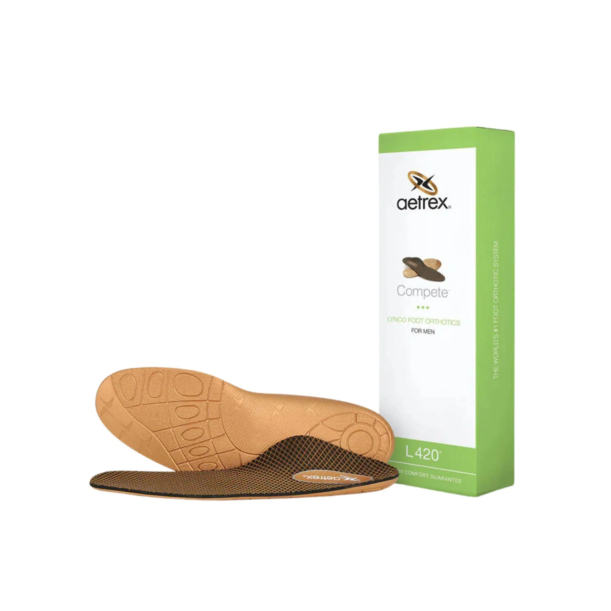 Aetrex Men's Compete Posted Orthotics - Green - Image 6