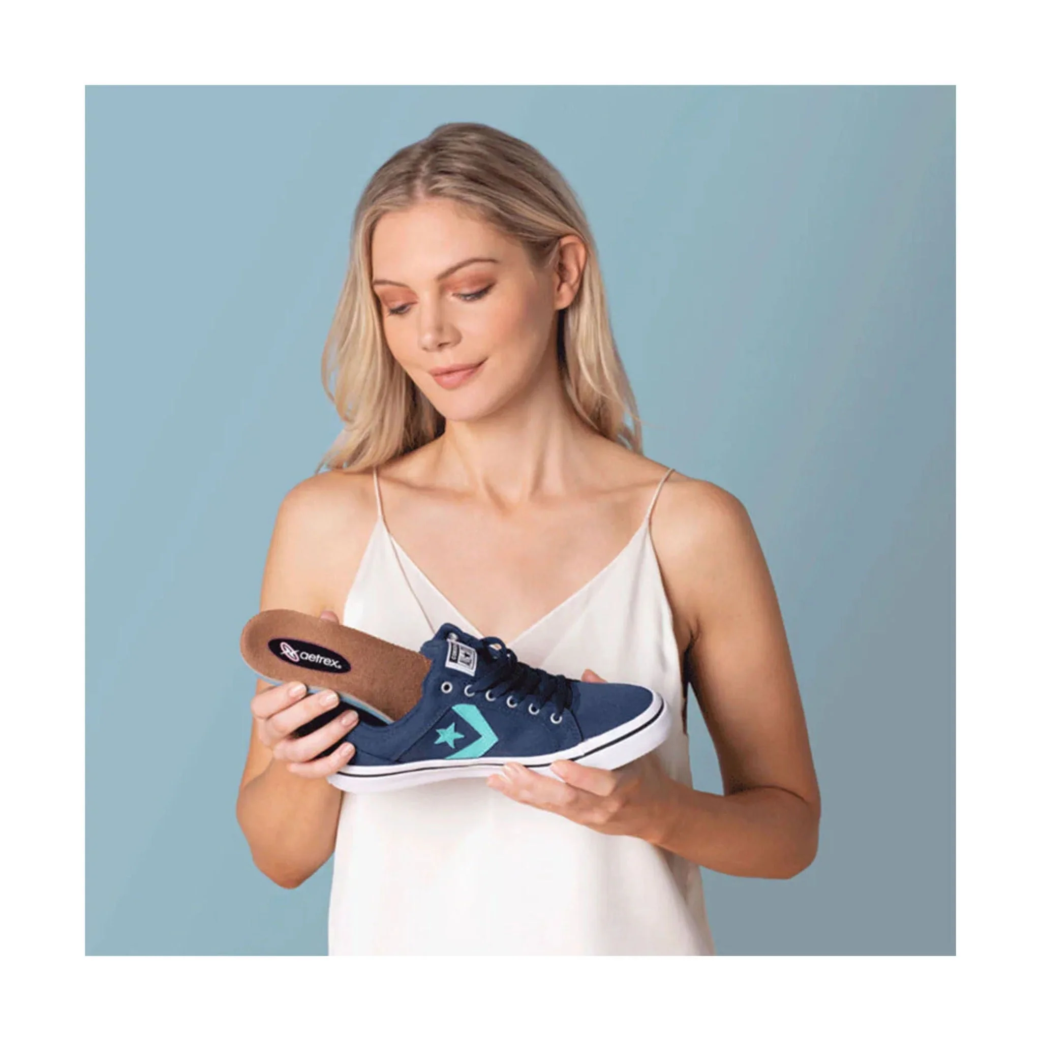 Aetrex Women's Memory Foam Orthotics - Blue - Image 7