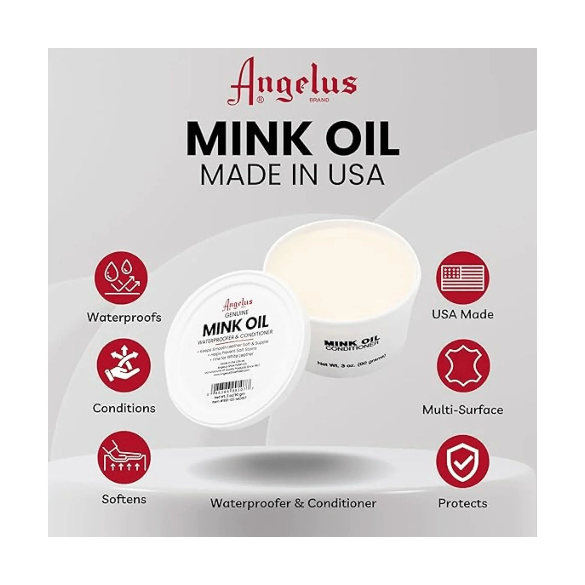Angelus Mink Oil Paste 7.5oz - Image 4