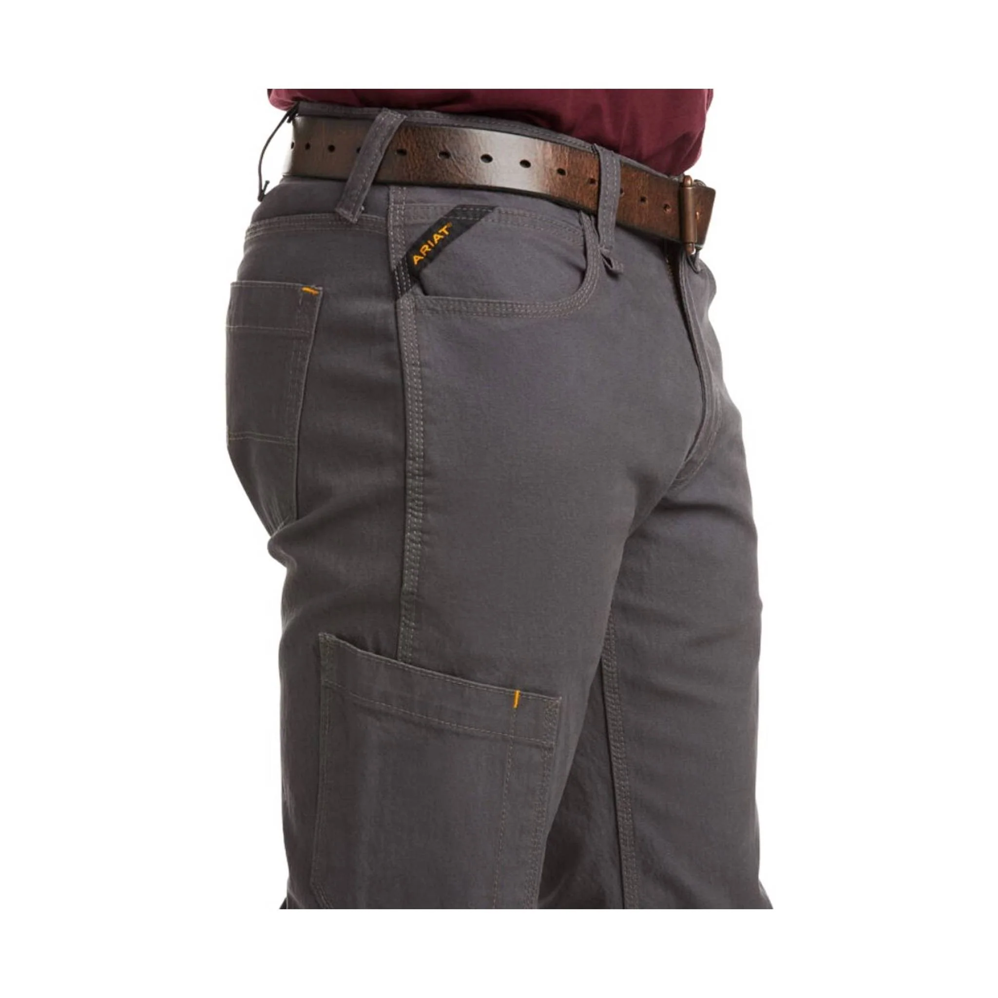 Ariat Men's Low Rise DuraStretch Straight Leg Pant - Gray - Image 5