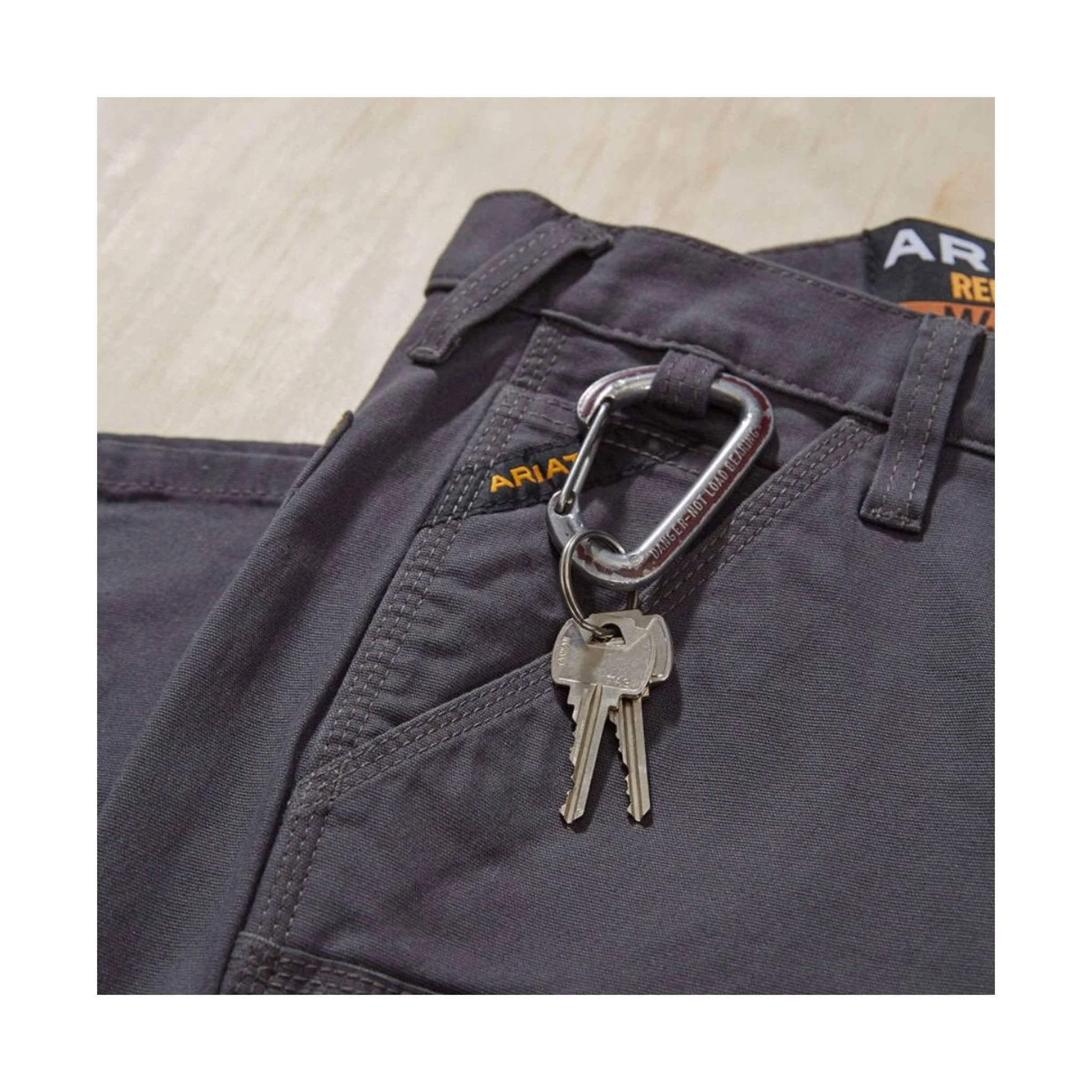 Ariat Men's Low Rise DuraStretch Straight Leg Pant - Gray - Image 7