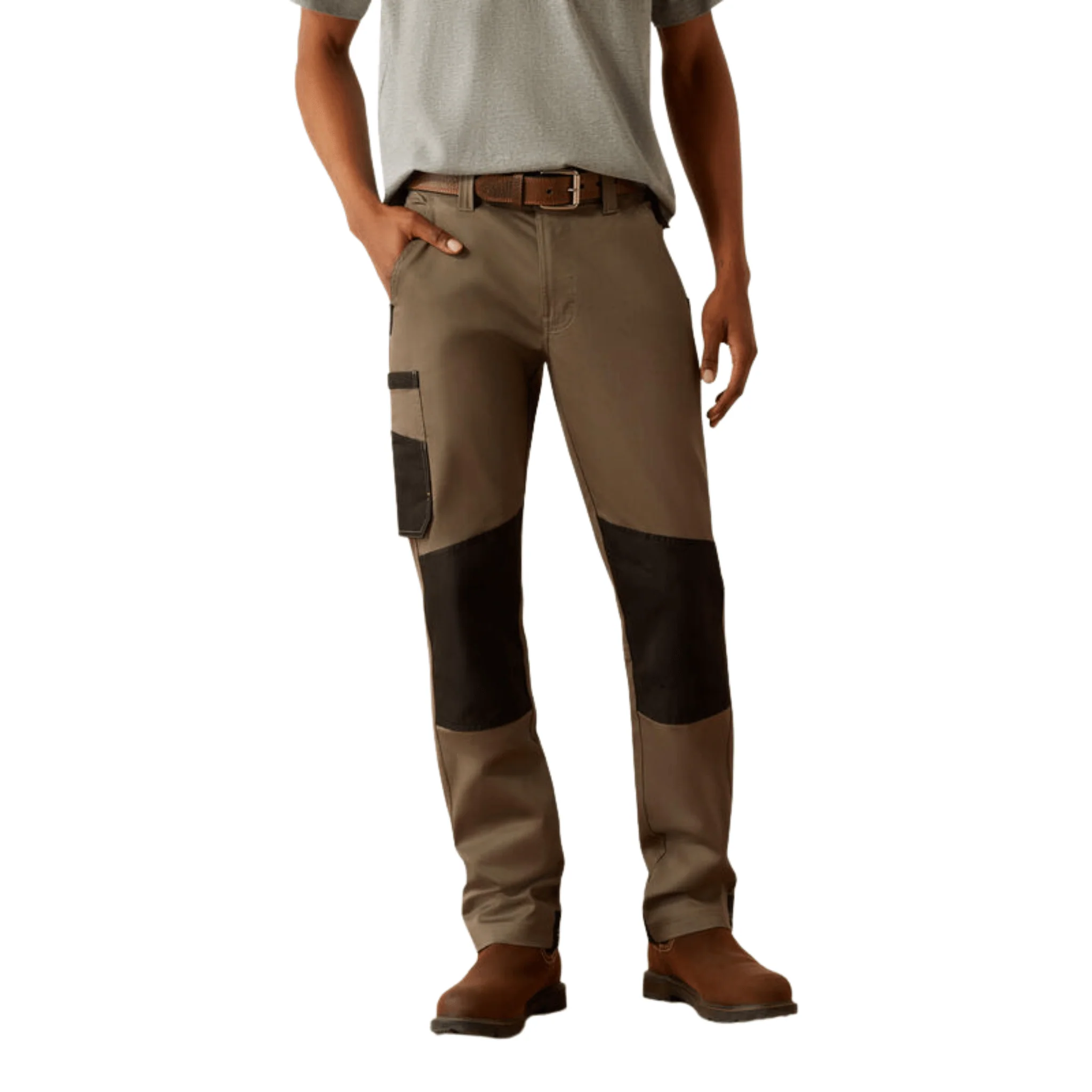 Ariat Men's M5 Straight DuraStretch Cargo Pant - Fox Hunter - Image 2
