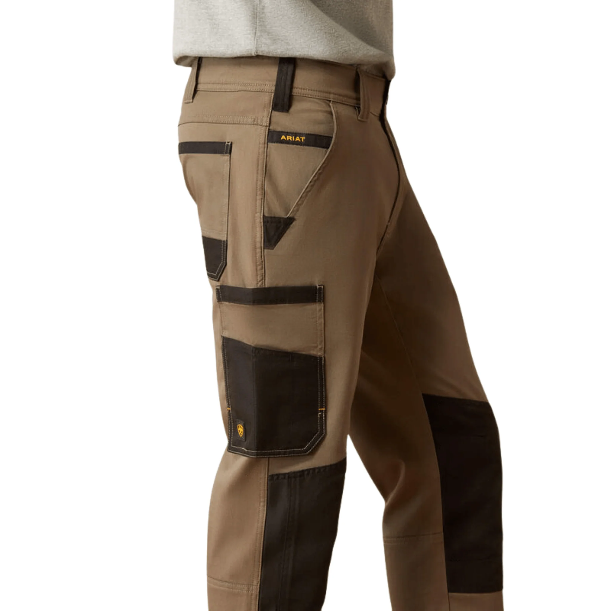 Ariat Men's M5 Straight DuraStretch Cargo Pant - Fox Hunter - Image 4