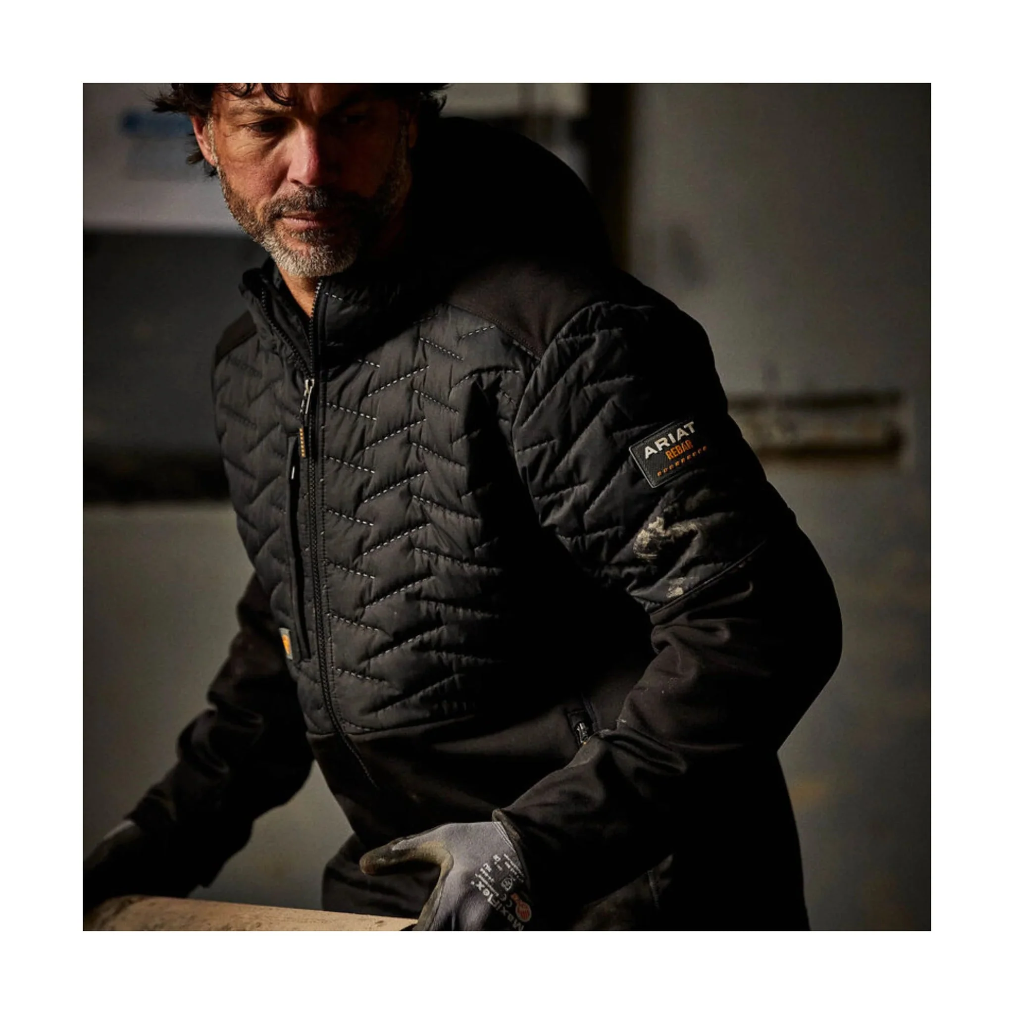 Ariat Men's Rebar Cloud 9 Insulated Jacket - Black - Image 5