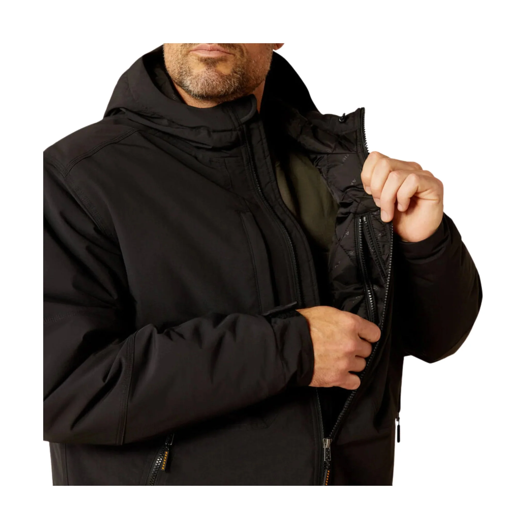 Ariat Men's Rebar Cordura Ripstop Insulated Jacket - Black - Image 3