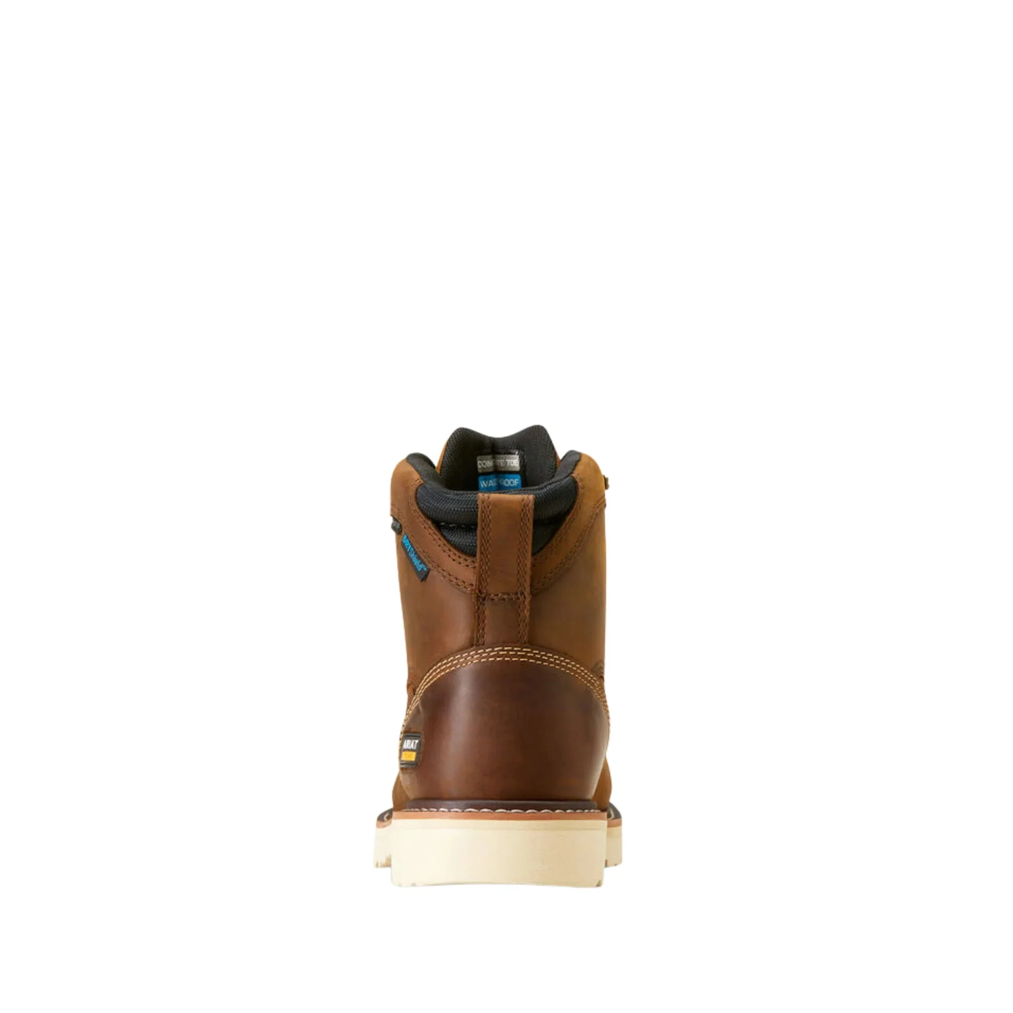Ariat Men's Rebar Lift 6 Inch Waterproof Composite Toe Work Boots - Distressed Brown - Image 4