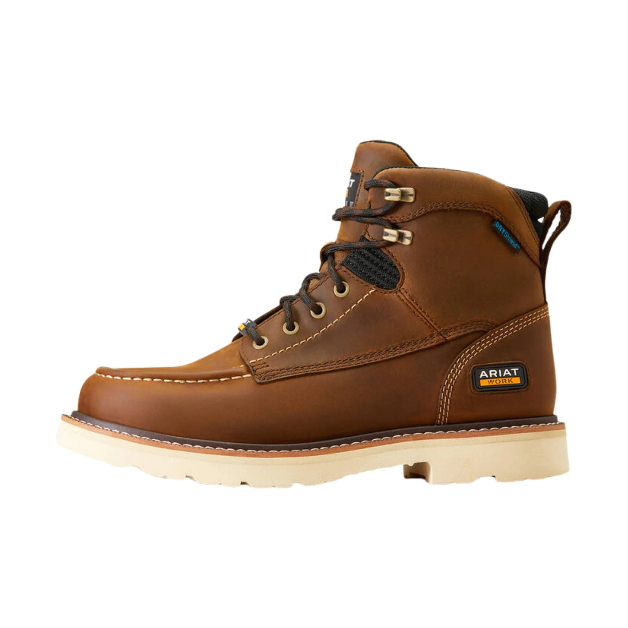 Ariat Men's Rebar Lift 6 Inch Waterproof Work Boots - Distressed Brown - Image 2