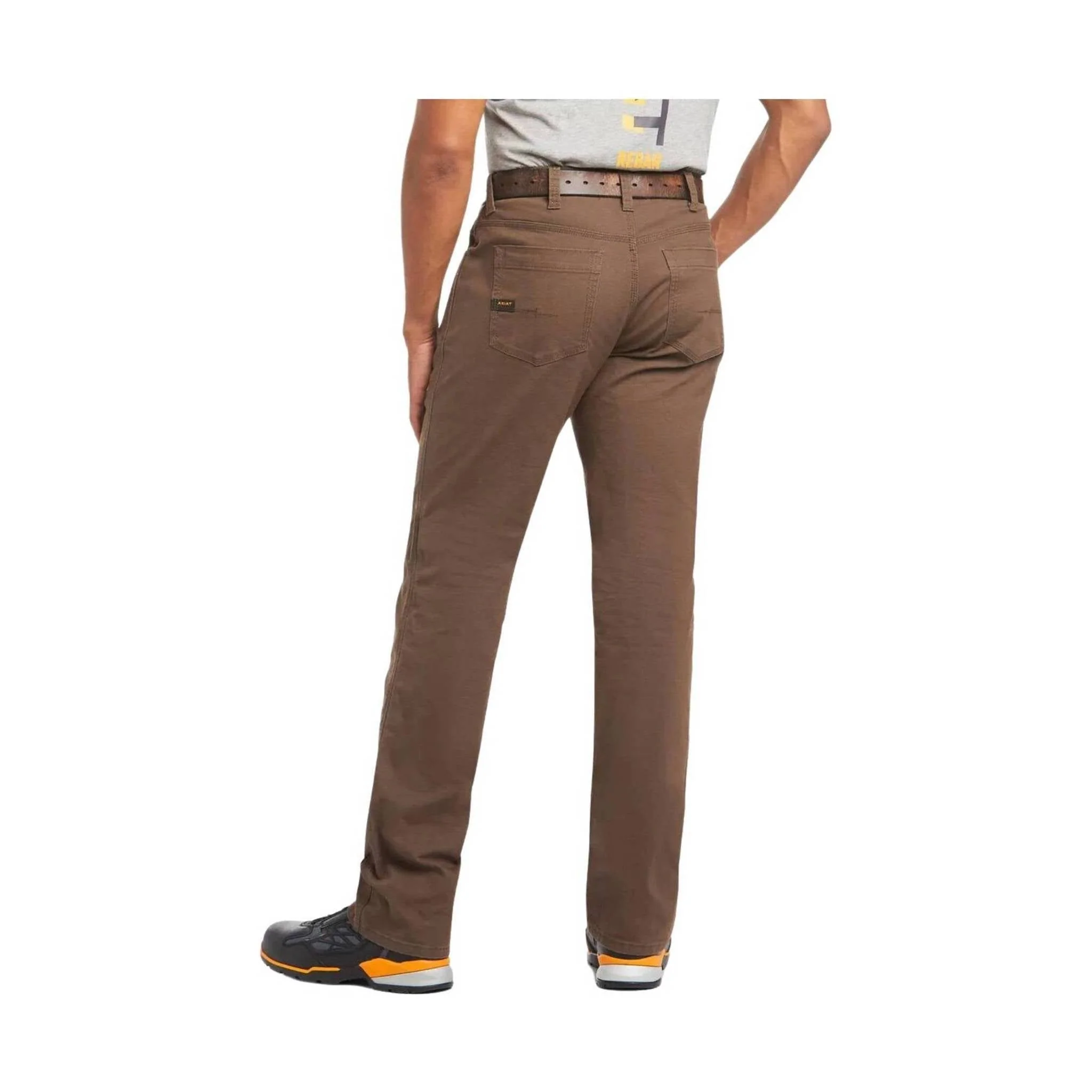 Ariat Men's Rebar M4 Durastretch Straight Leg Work Pant - Brown - Image 2