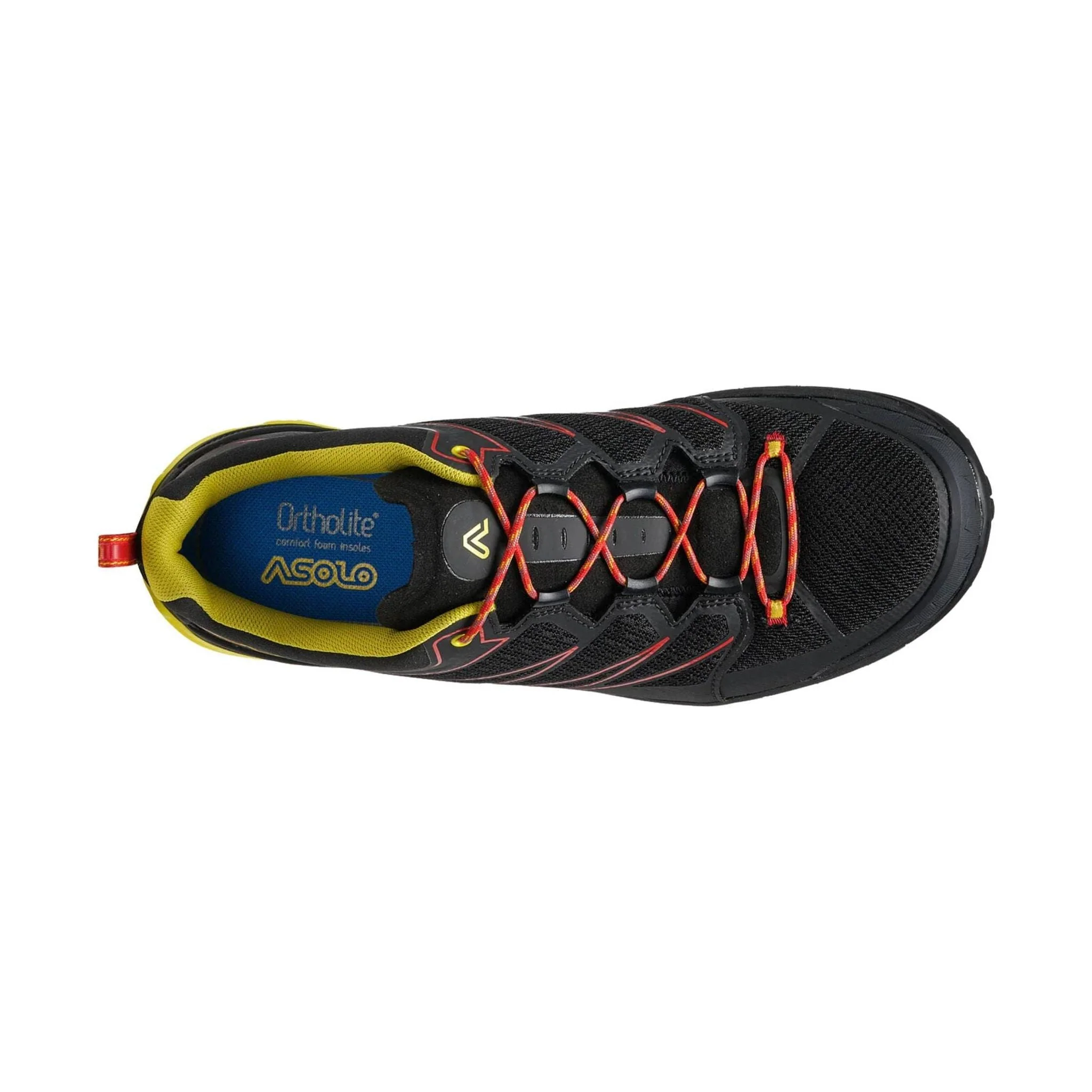 Asolo Men's Softrock Hiking Shoes - Black/Yellow - Image 3