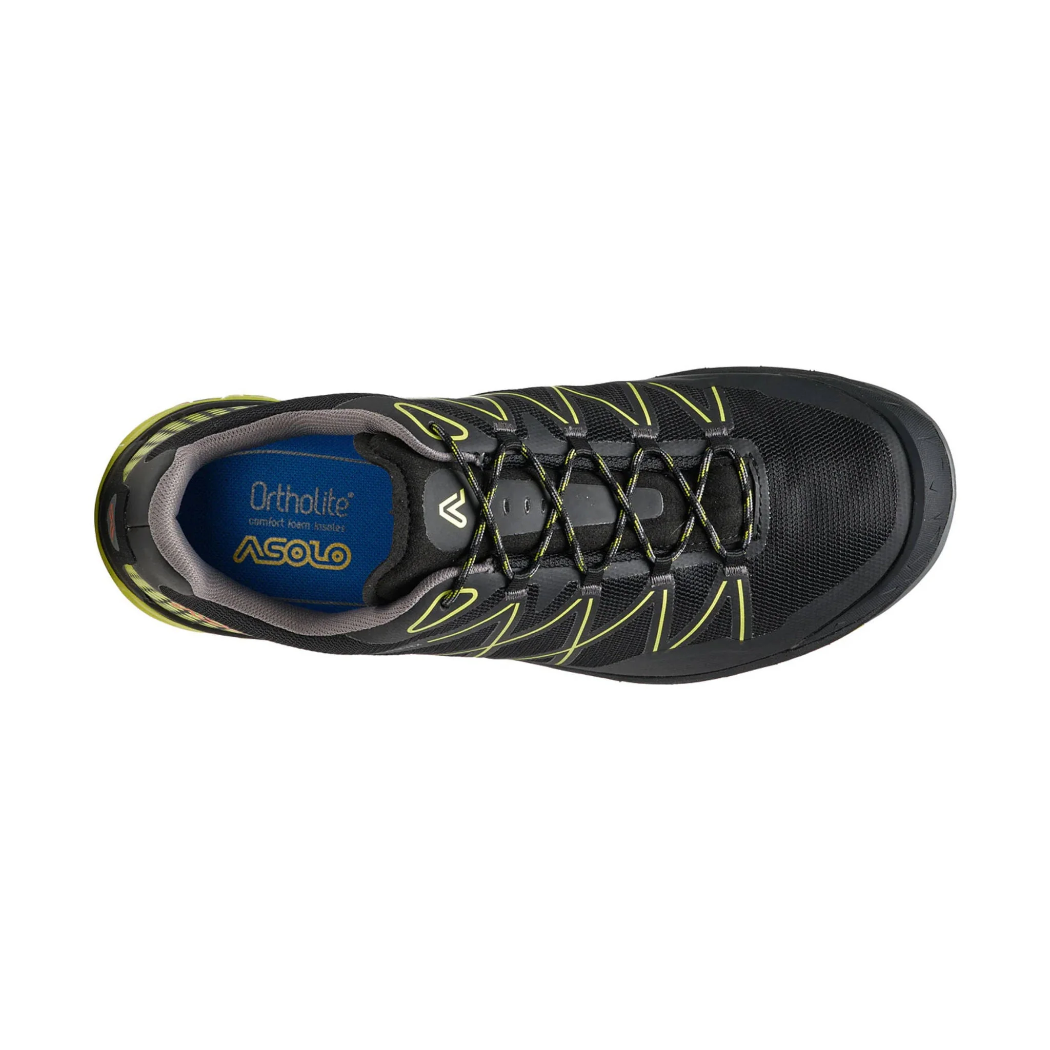 Asolo Men's Tahoe GTX Hiking Shoes - Black/Safety Yellow - Image 3