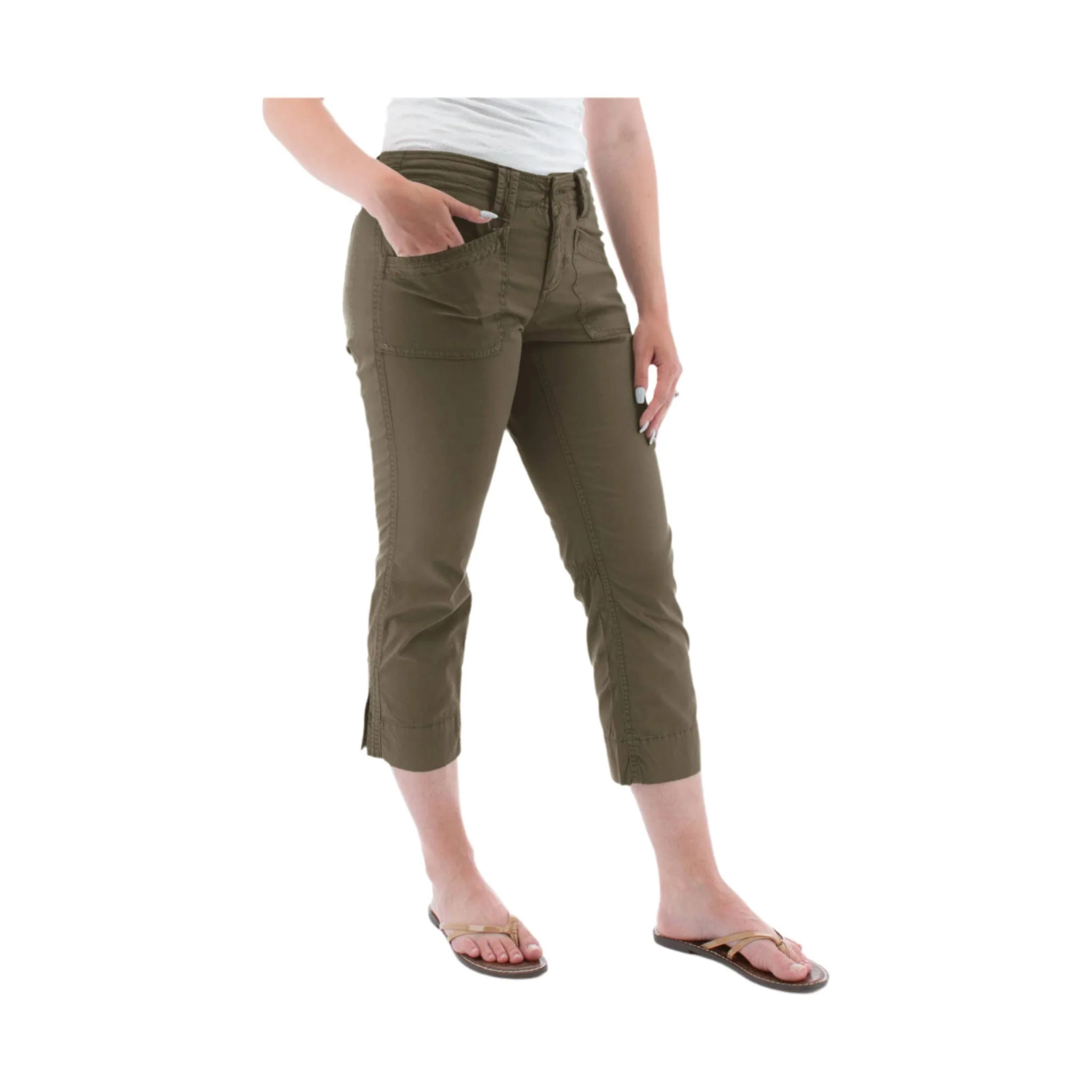 Aventura Women's Arden Organic Cotton Crop Pant - Grape Leaf