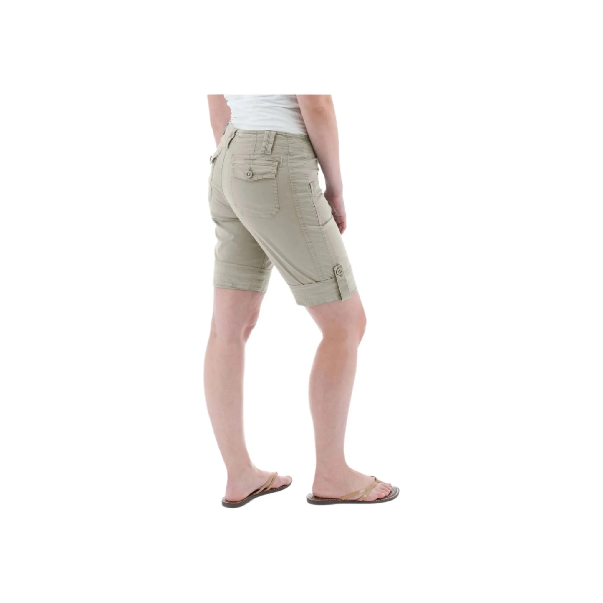 Aventura Women's Arden Roll Up Organic Short - Quarry - Image 3