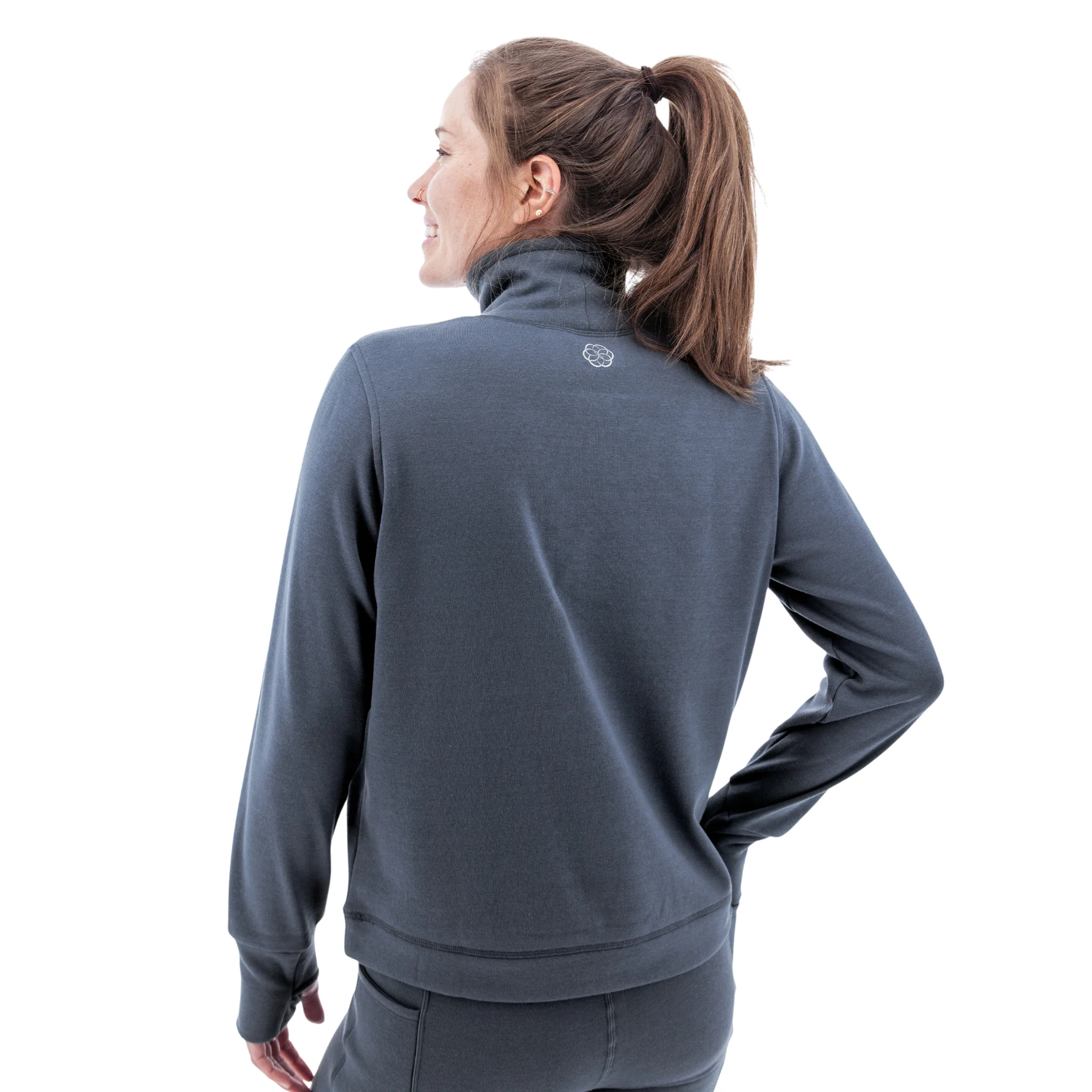 Aventura Women's Dog Walker Fleece Pullover - Ombre Blue - Image 2