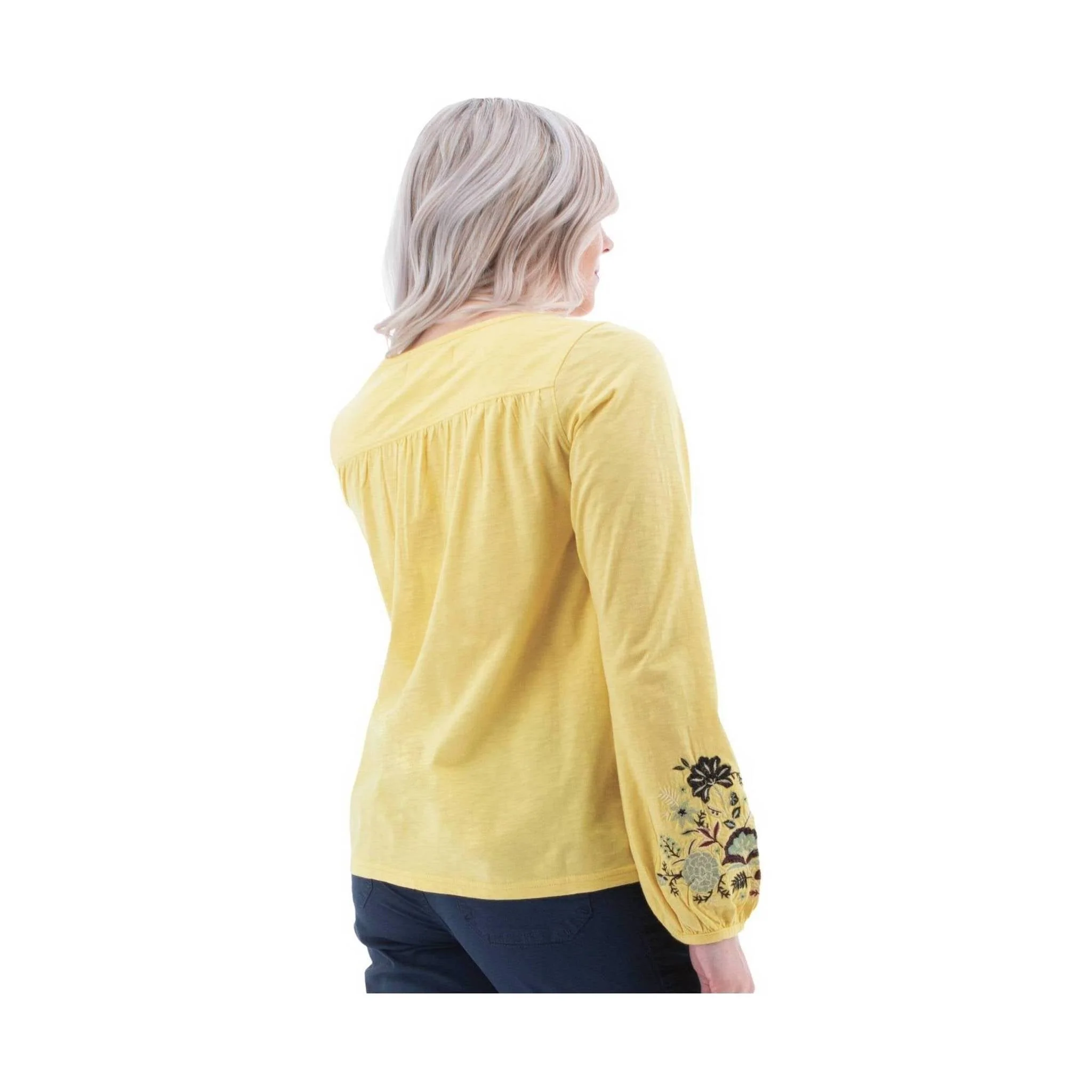 Aventura Women's Kateri Long Sleeve Top - Custard - Image 4