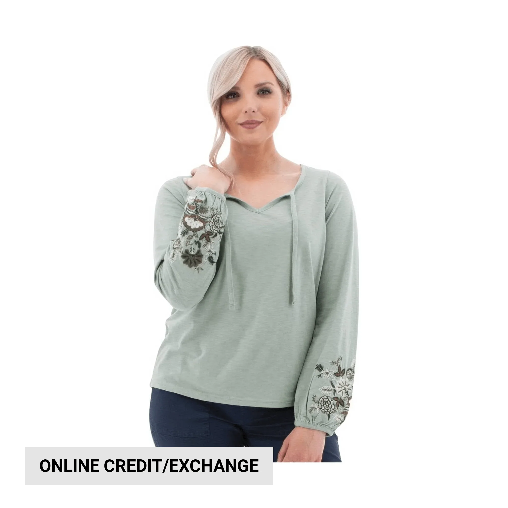 Aventura Women's Kateri Long Sleeve Top - Grey Mist