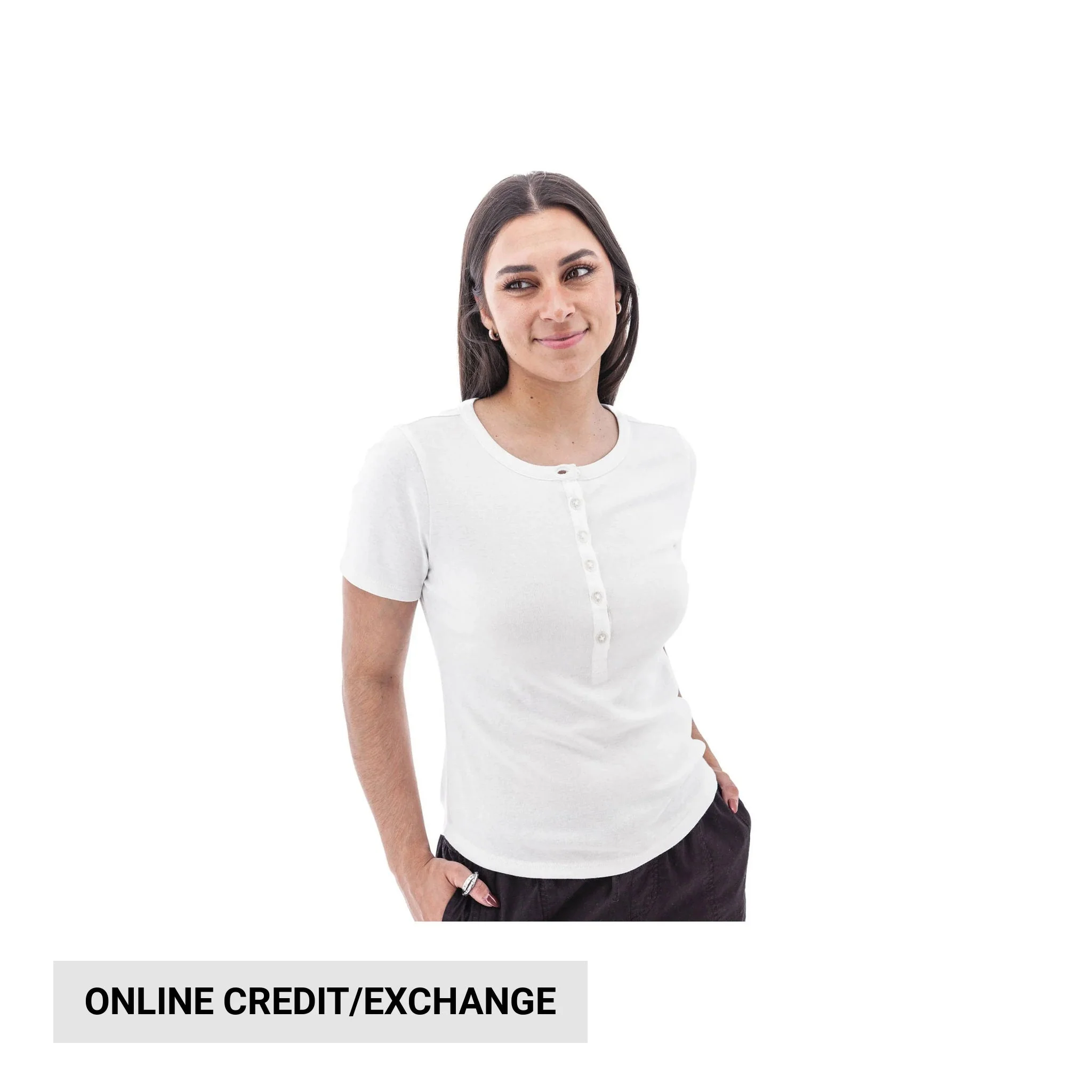 Aventura Women's Sandia Henley Tee - White
