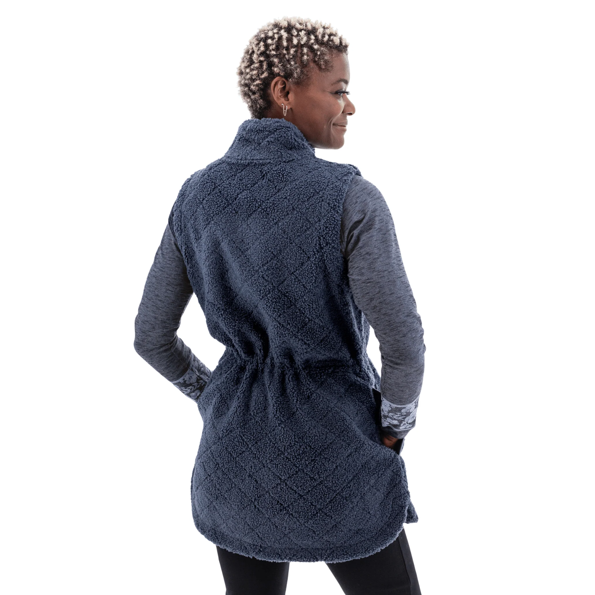 Aventura Women's Solstice Fleece Vest - Ombre Blue - Image 2