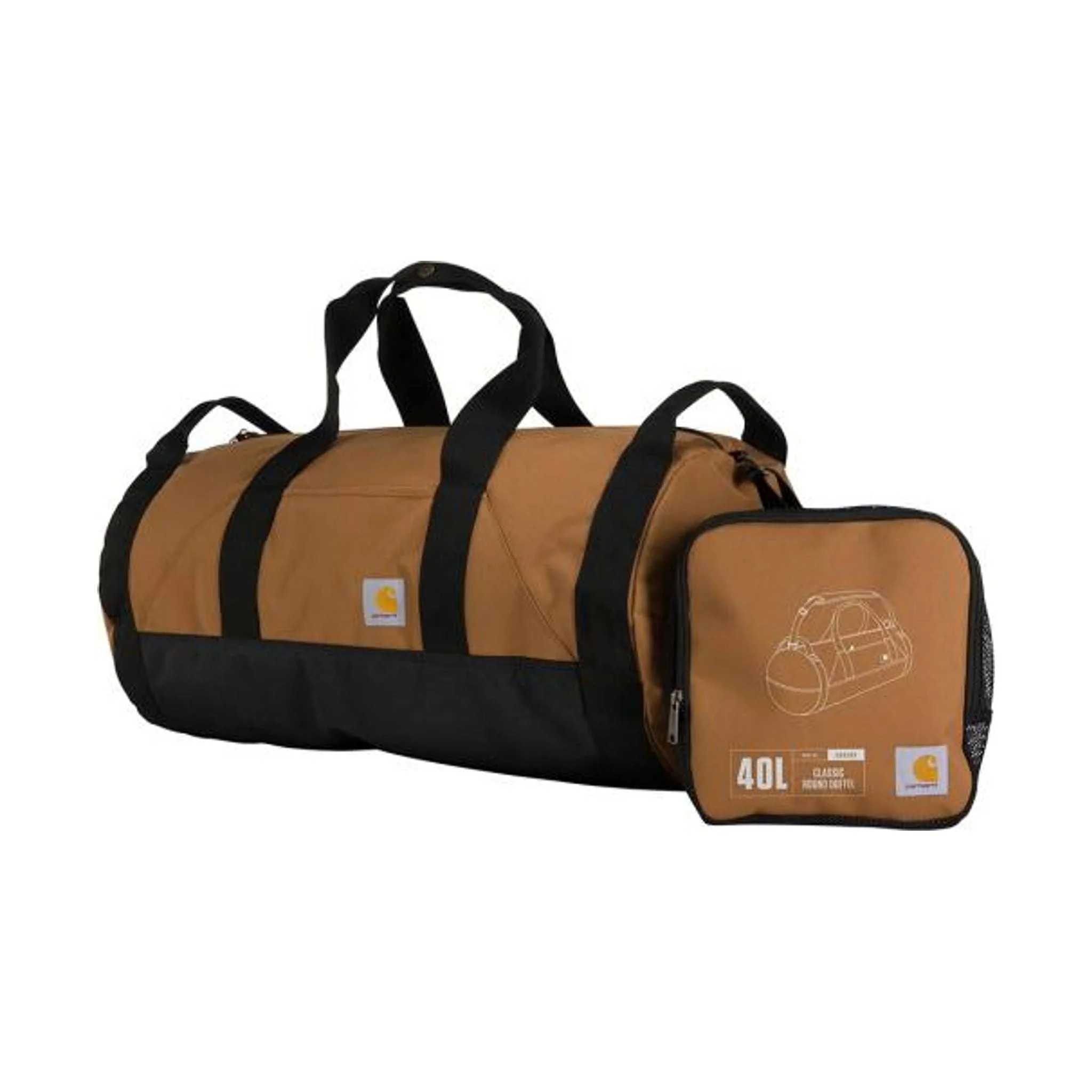 Carhartt 40L Classic Round Duffel - Carhartt Brown - Image 2