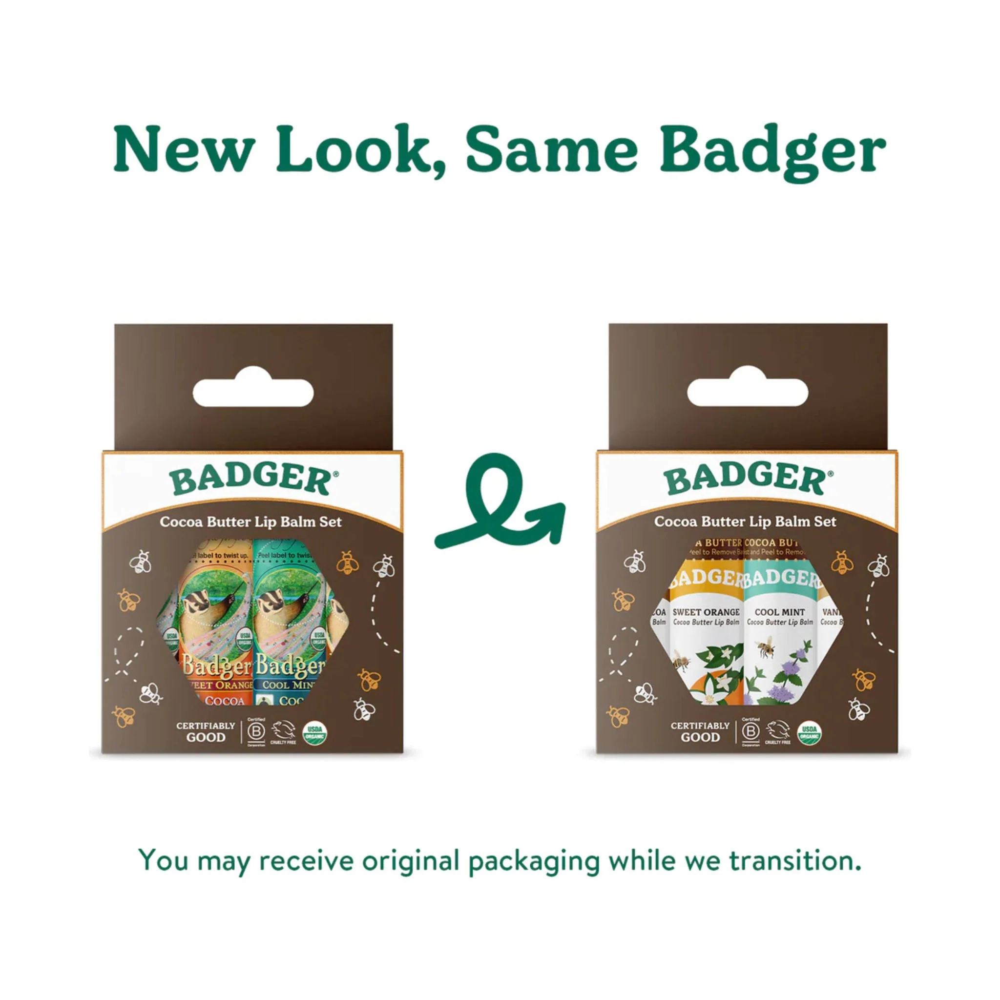 Badger Cocoa Butter Lip Balm 4-Pack - Brown Box - Image 3