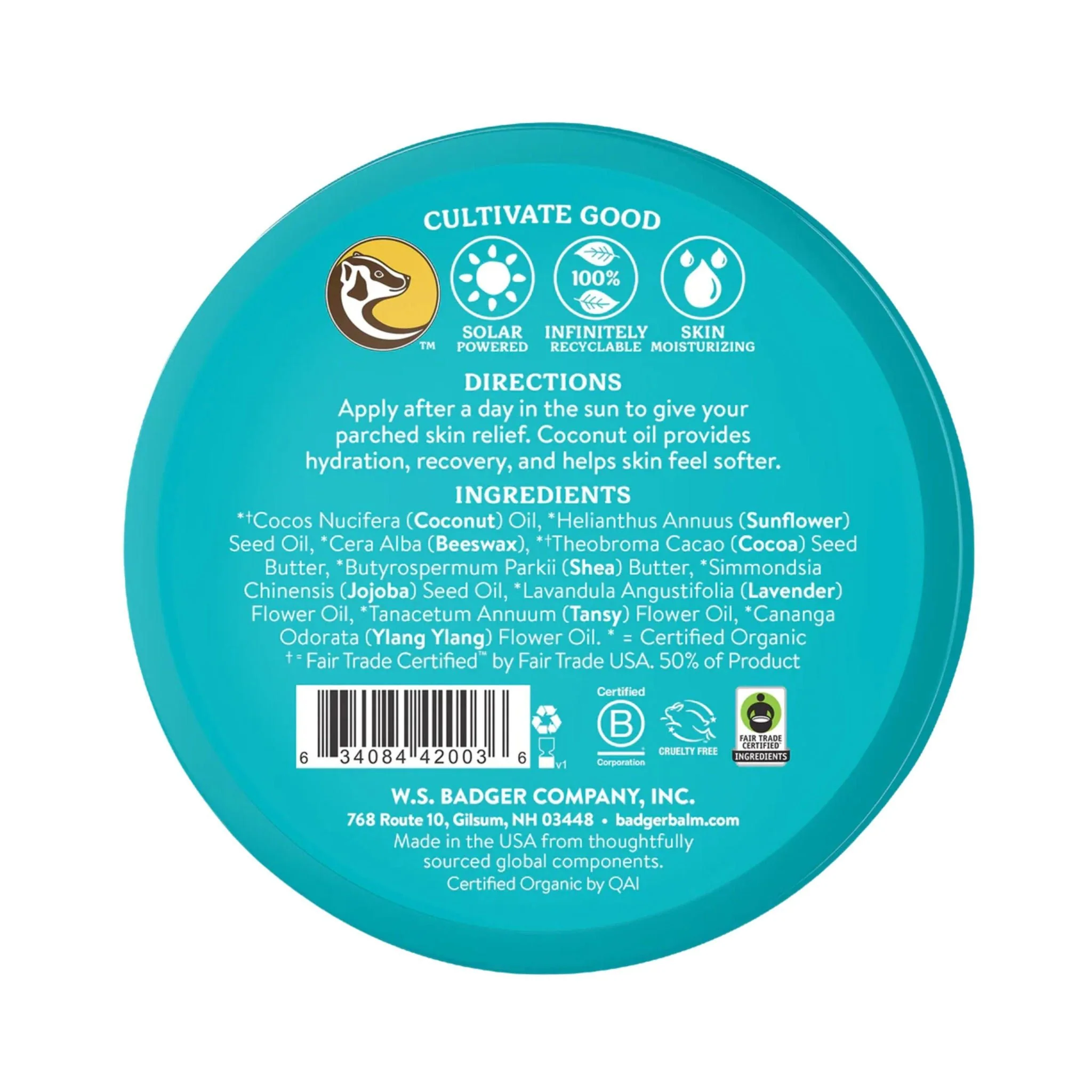 Badger Coconut After Sun Balm - Image 2