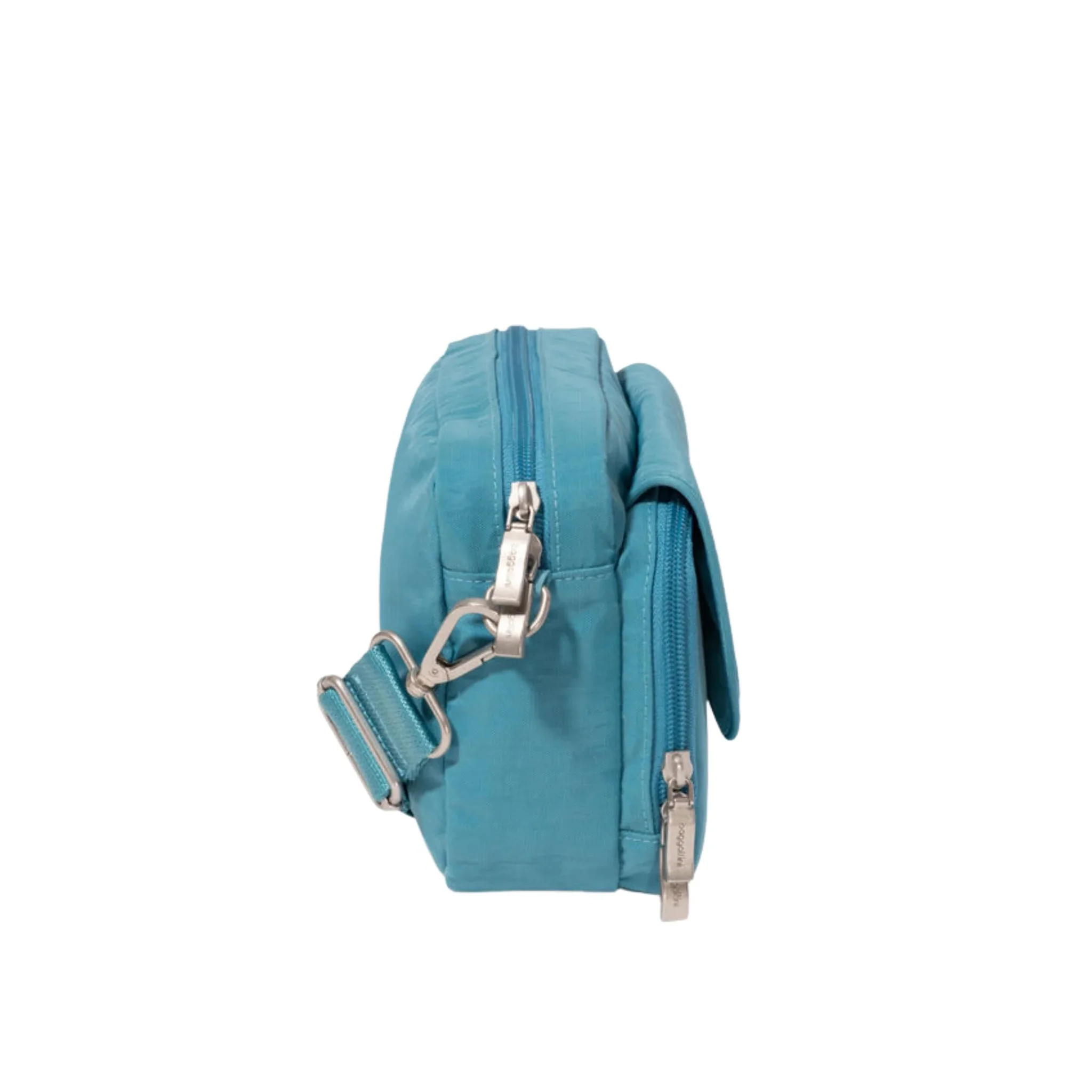 Baggallini Coastal Flip Lock Camera Bag Crossbody - Seaside Blue - Image 4