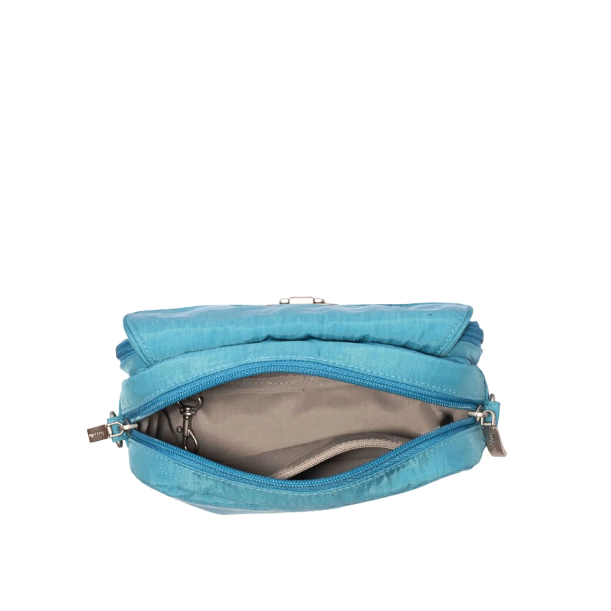 Baggallini Coastal Flip Lock Camera Bag Crossbody - Seaside Blue - Image 5