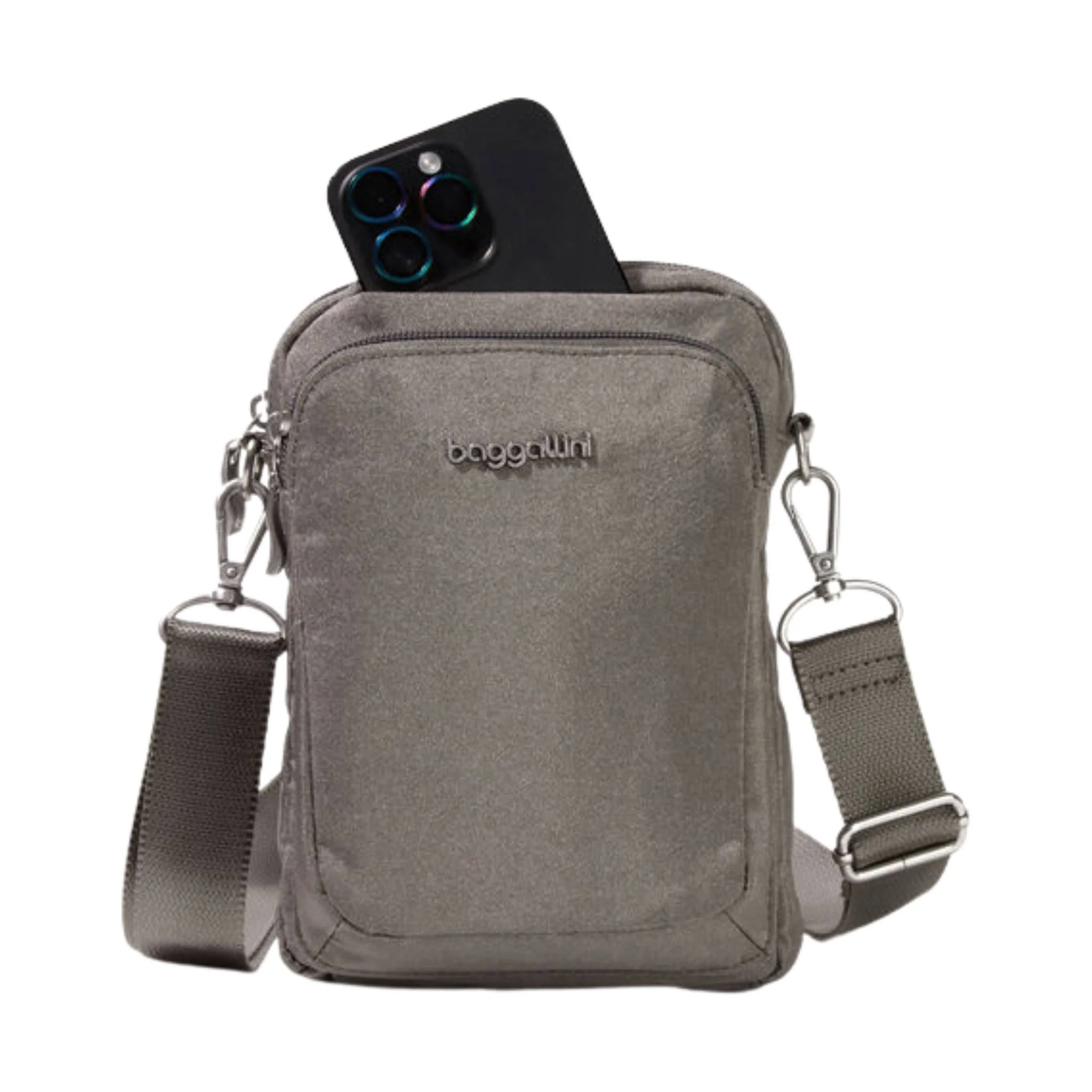 Baggallini Modern Everywhere Explorer Crossbody - Sterling Shimmer - Image 6