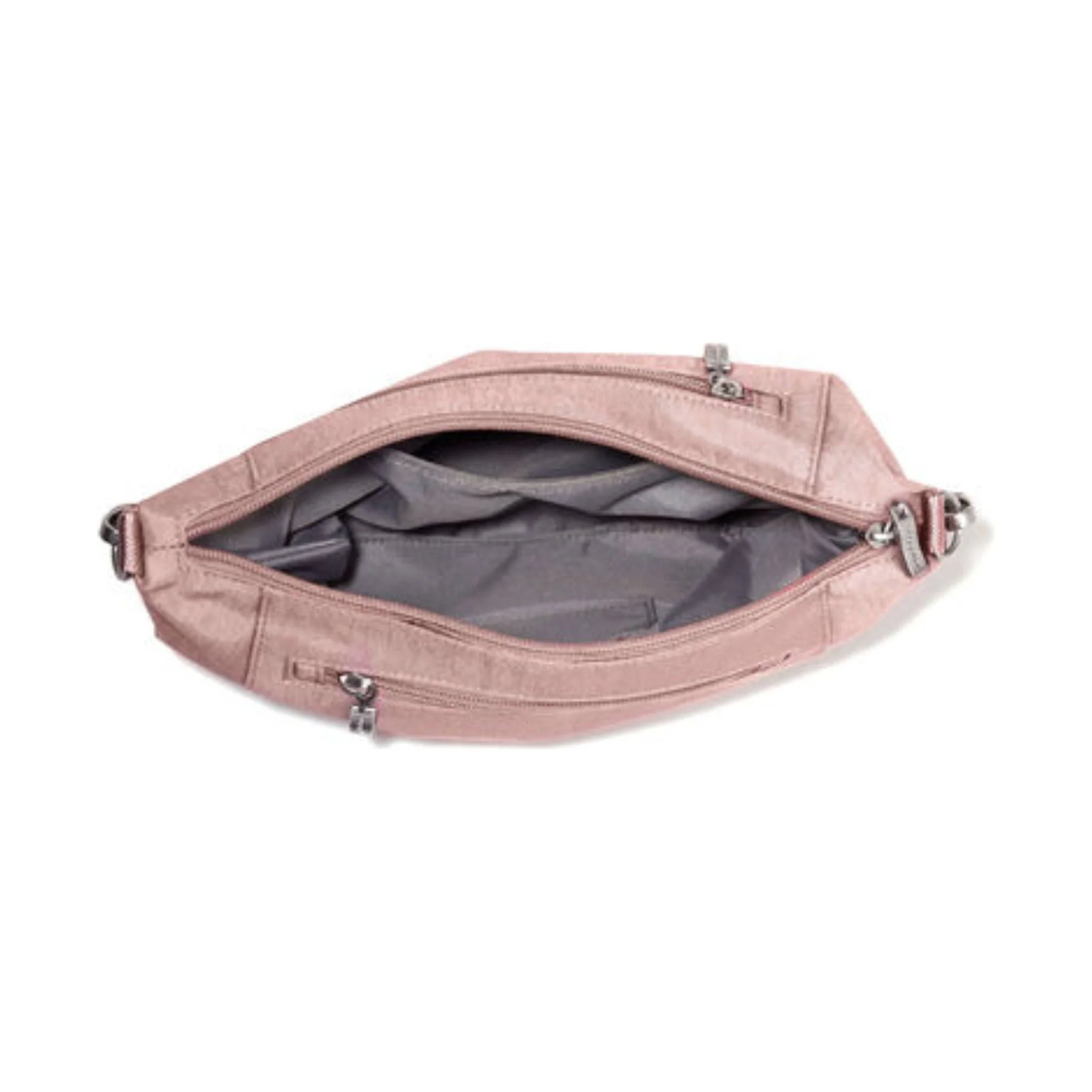 Baggallini Modern Everywhere Half Moon Crossbody - Woodrose - Image 3