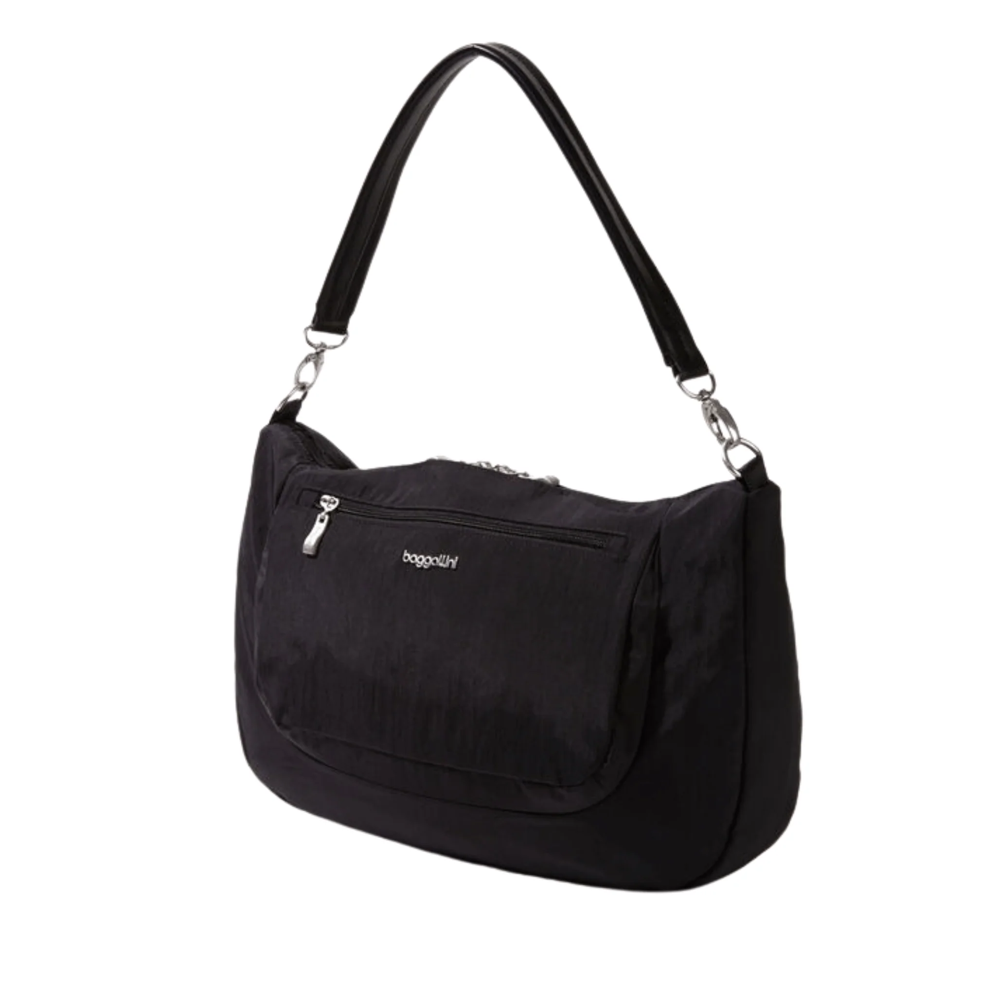 Baggallini Modern Everywhere Half Moon Messenger - Black - Image 2