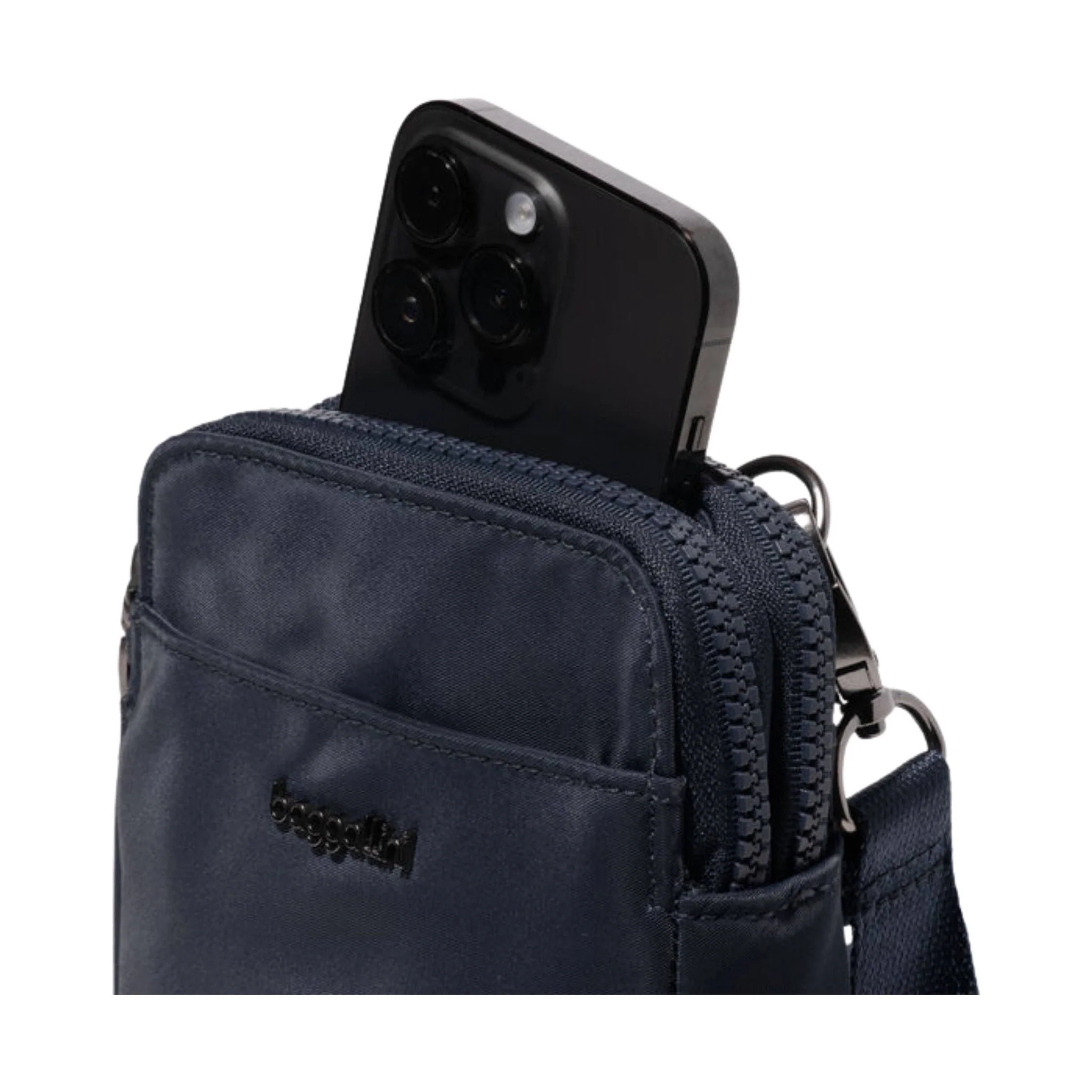Baggallini Modern Take Two RFID Crossbody - French Navy Twill - Image 6