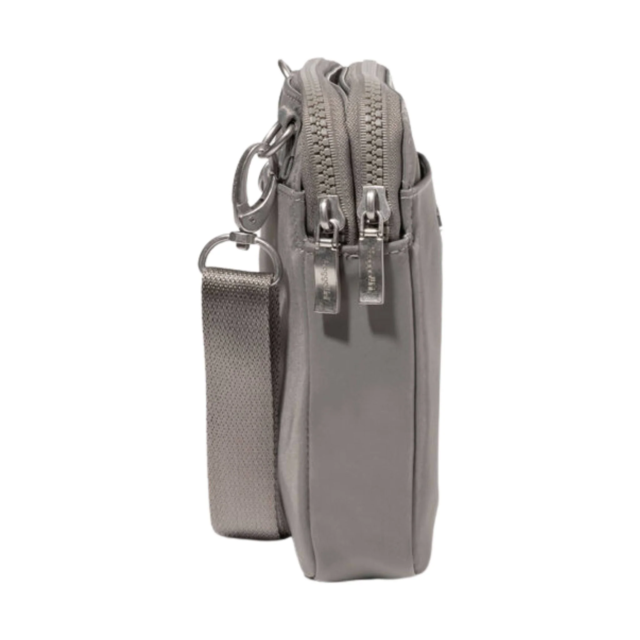 Baggallini Modern Take Two RFID Crossbody - Steel Grey Twill - Image 3