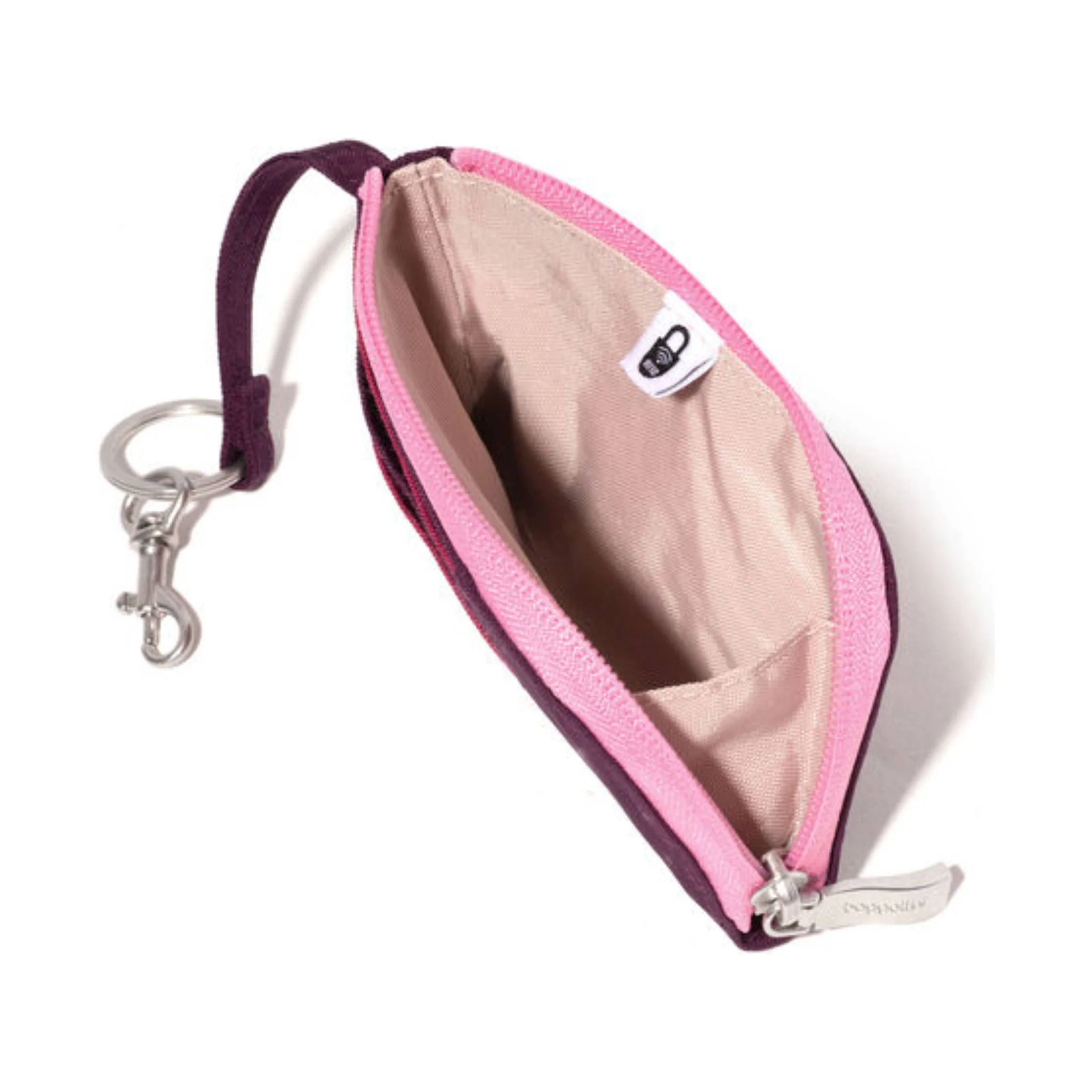 Baggallini RFID Zip Card Case - Mulberry Color Black - Image 3
