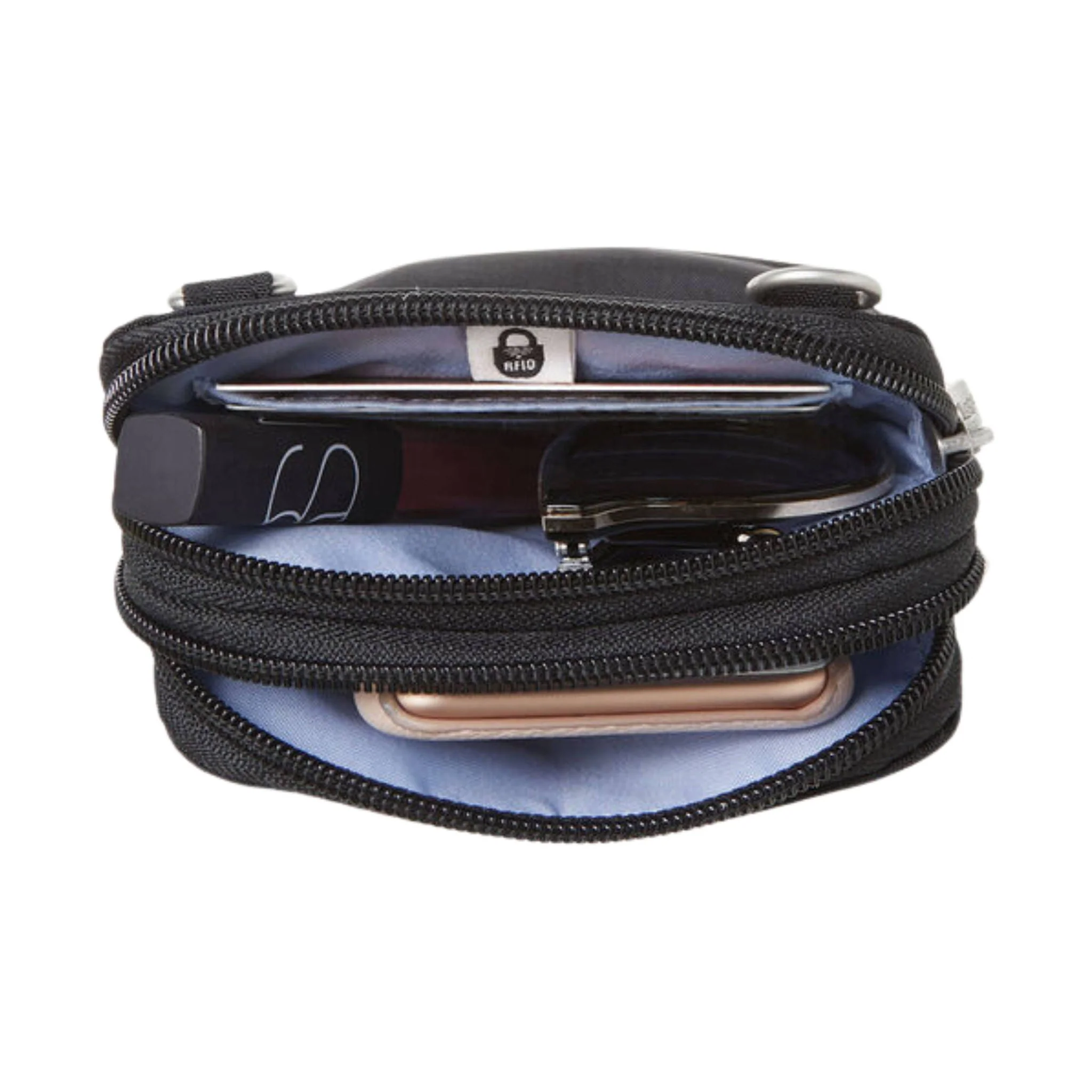 Baggallini Take Two RFID Bryant Crossbody - Black - Image 5