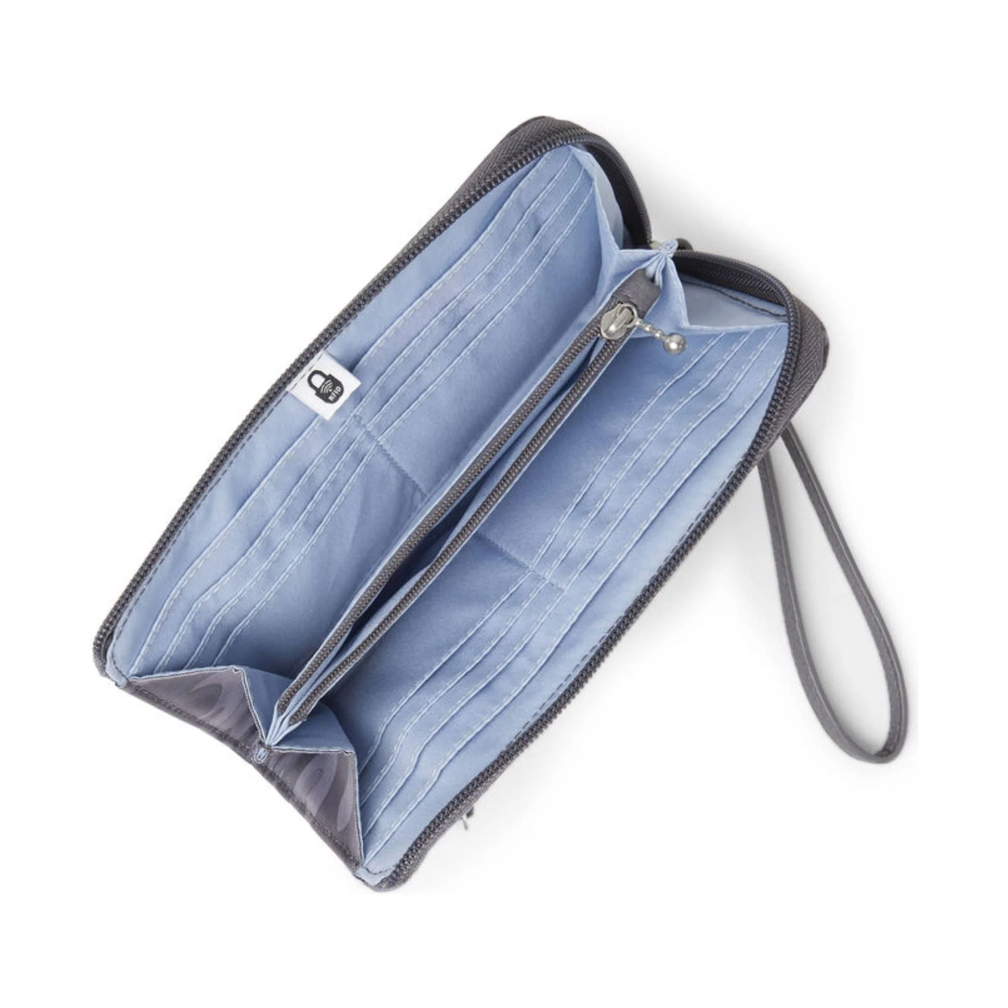 Baggallini Zip Around RFID Wallet - Grey Camo - Image 3