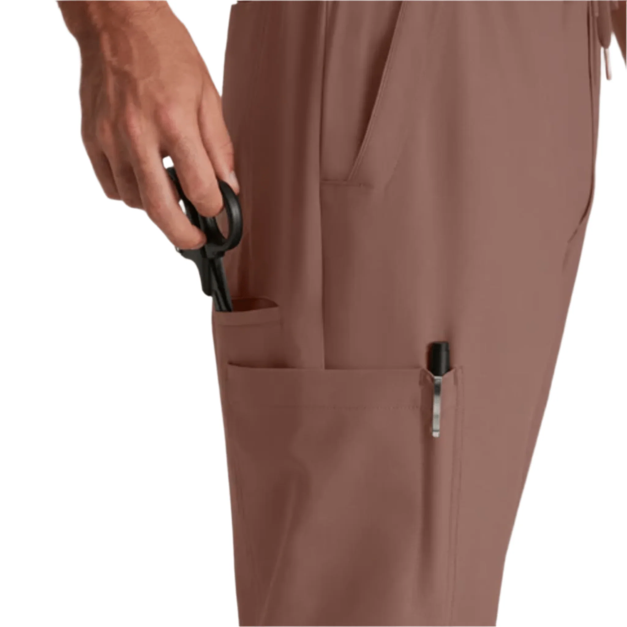 Barco Men's Voyager Jogger Scrub Pant - Driftwood - Image 4