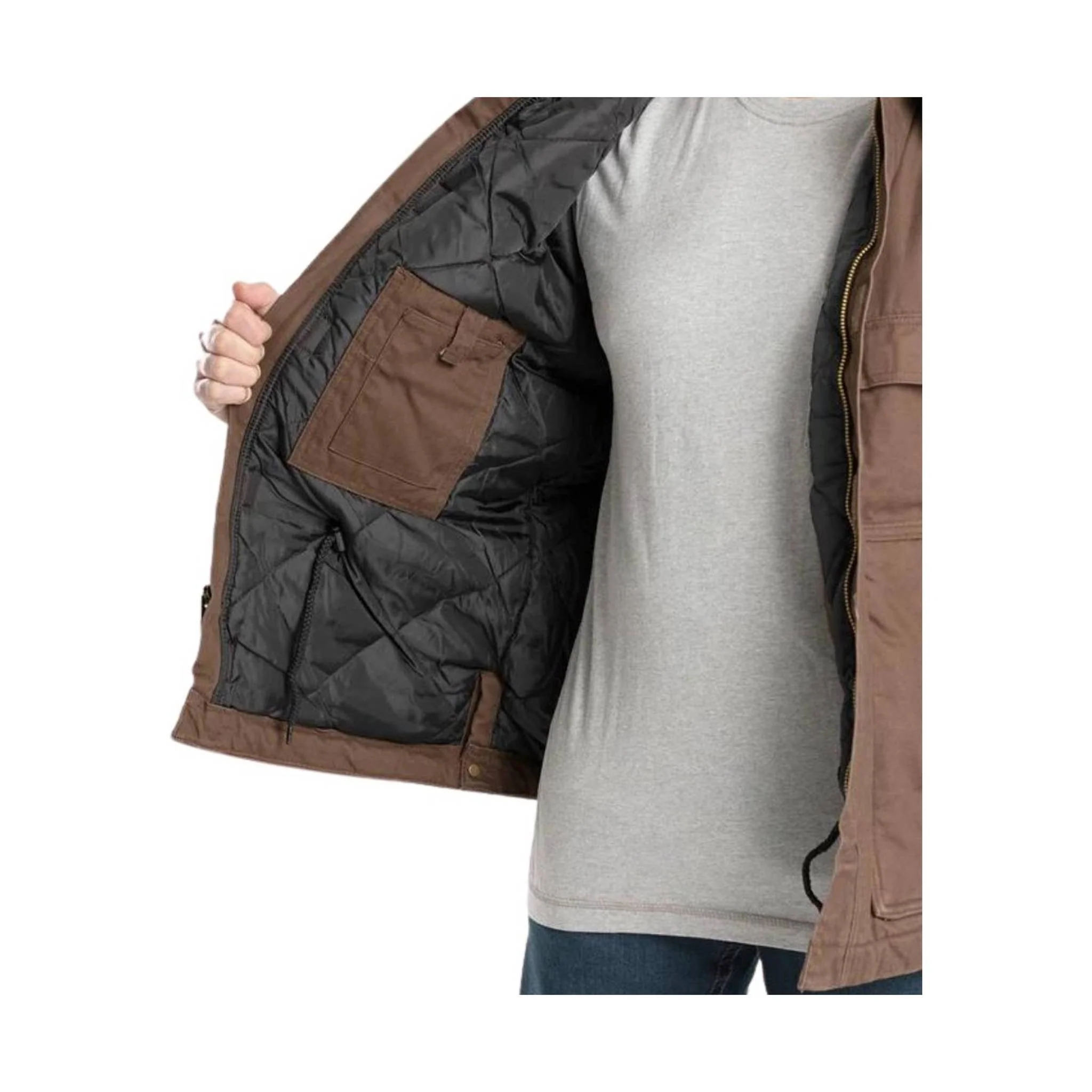 Berne Men's Heartland Chore Coat - Bark - Image 3