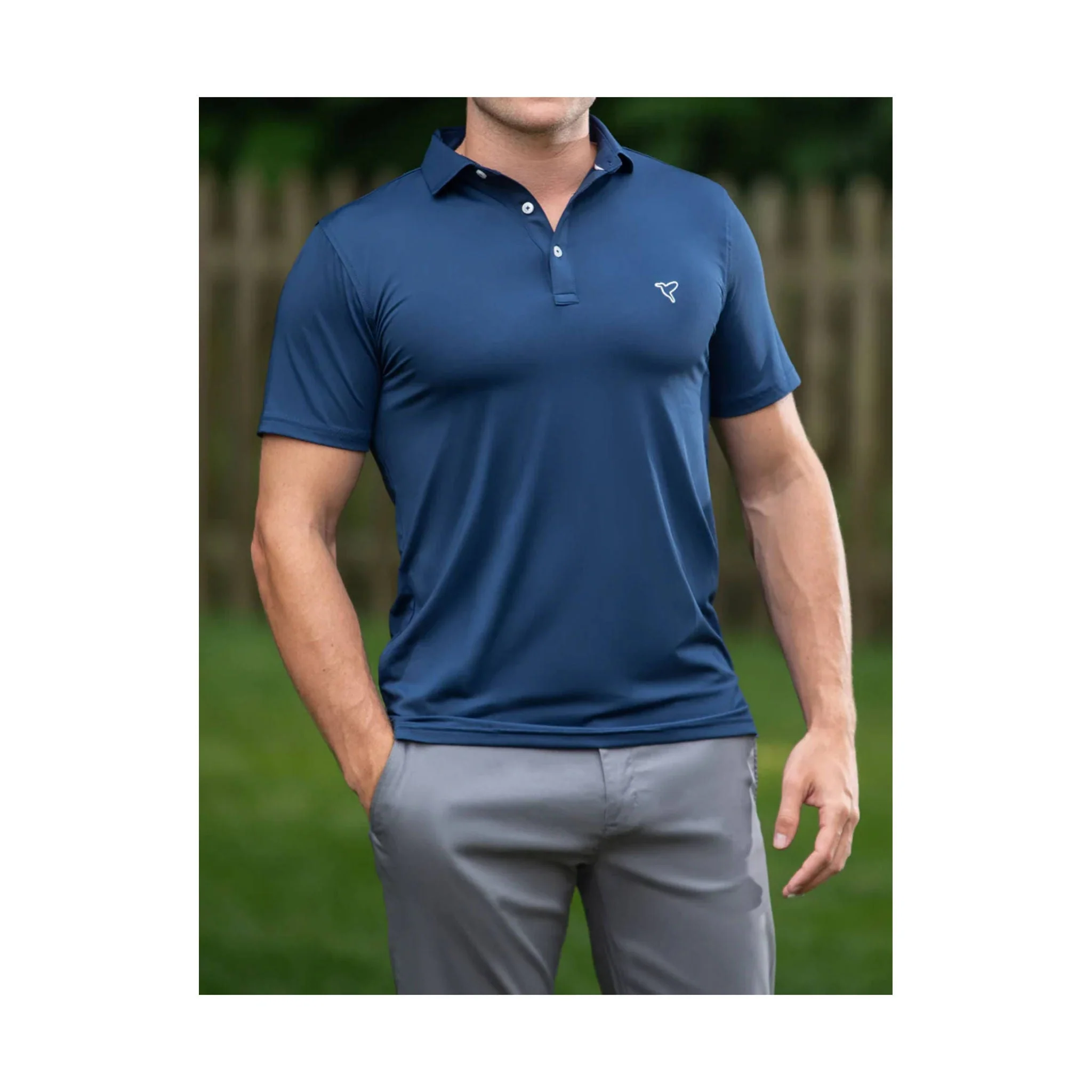 Birddogs Men's Galileo Ravioli Polo - Navy - Image 4