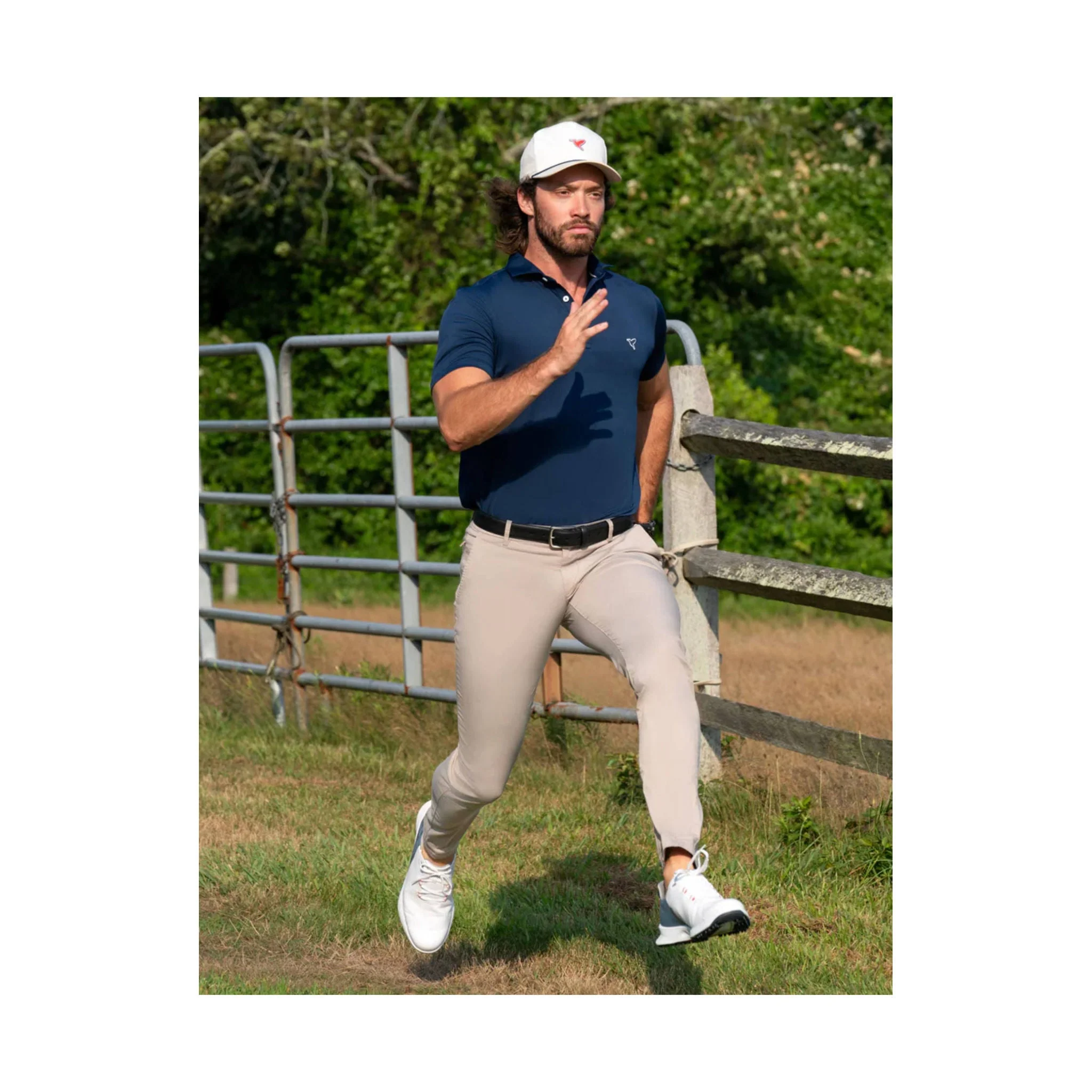 Birddogs Men's Galileo Ravioli Polo - Navy - Image 5
