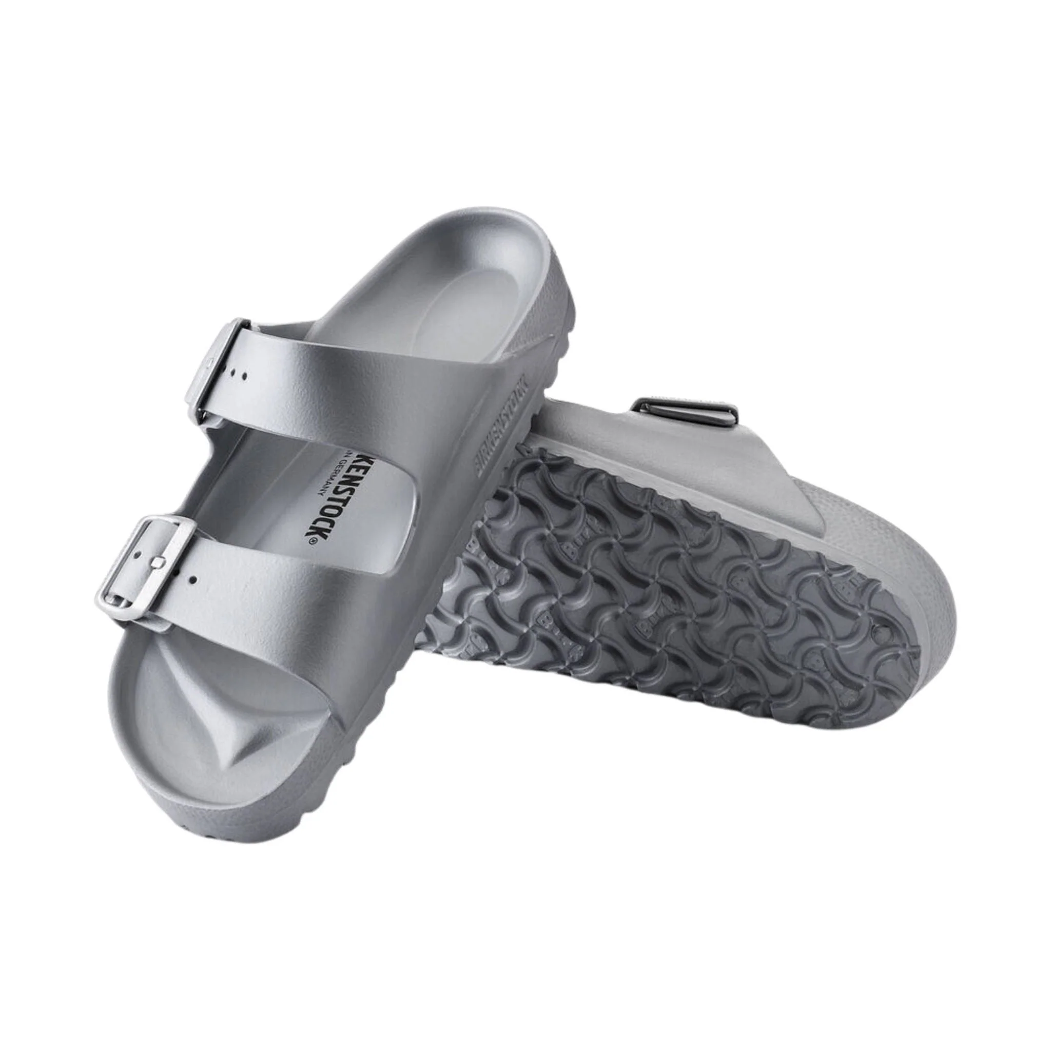 Birkenstock Arizona Essentials EVA Sandal - Metallic Silver - Image 3