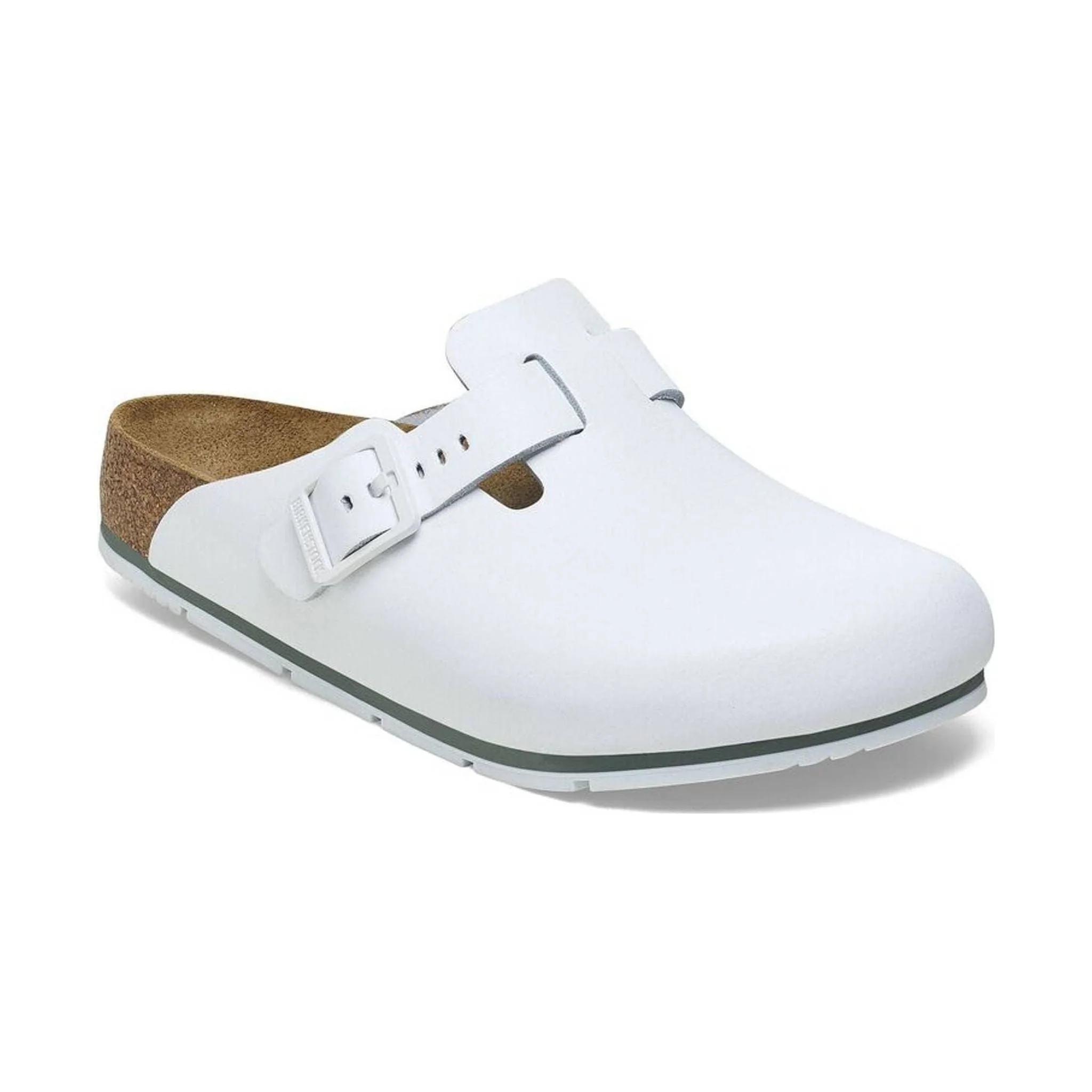 Birkenstock Boston Pro - White Leather - Image 2