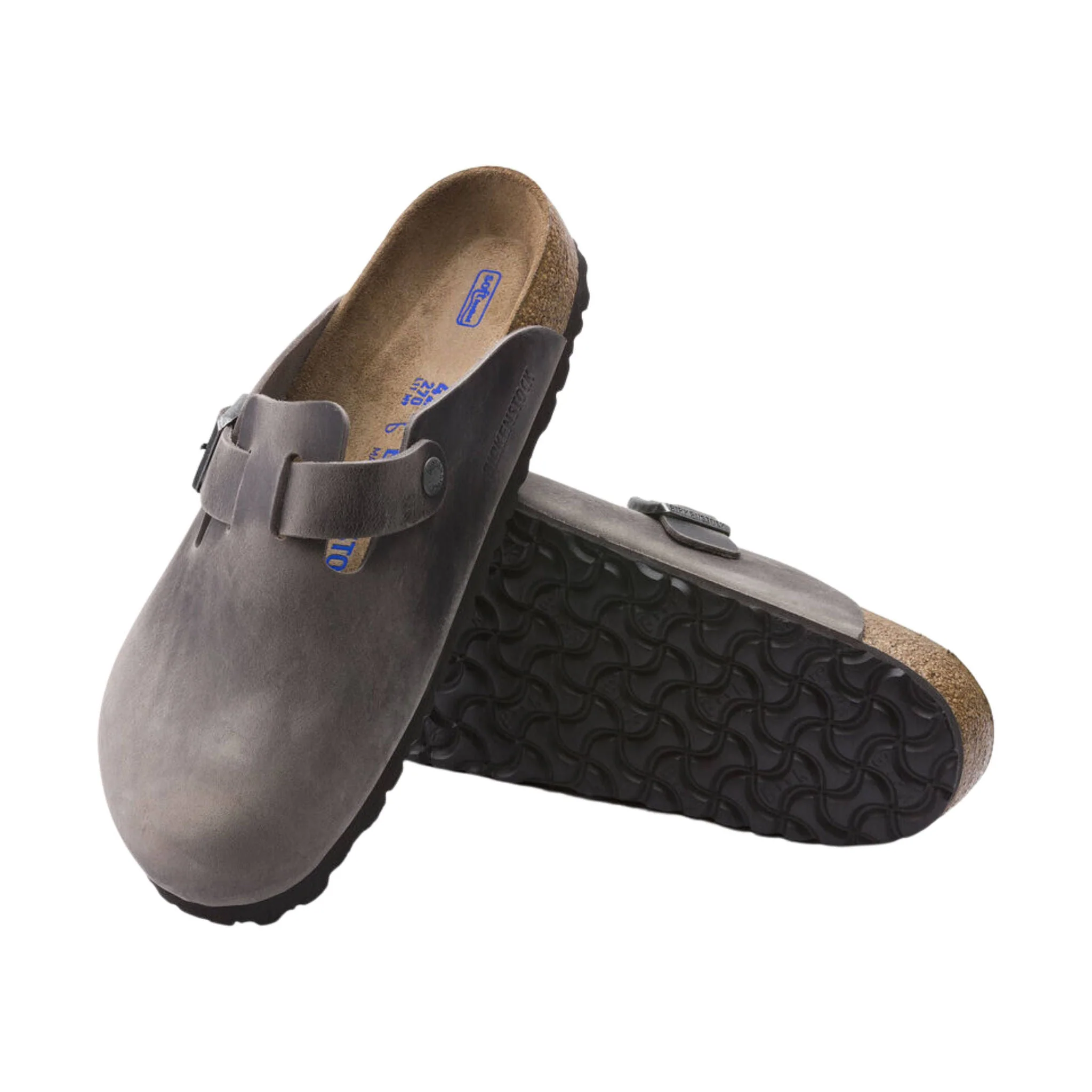 Birkenstock Boston Soft Footbed - Oiled Leather Iron - Image 4