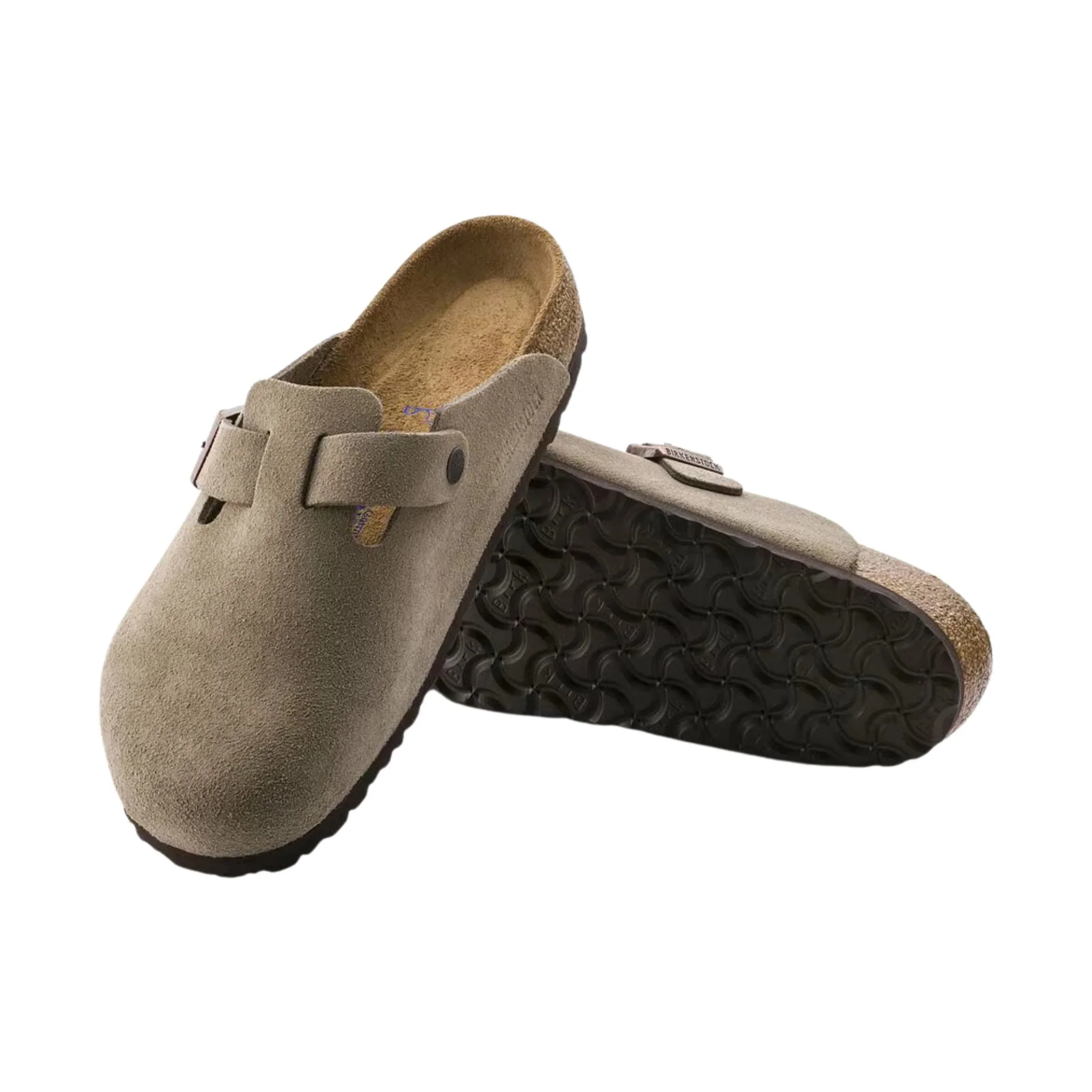 Birkenstock Boston Soft Footbed - Suede Taupe - Image 3