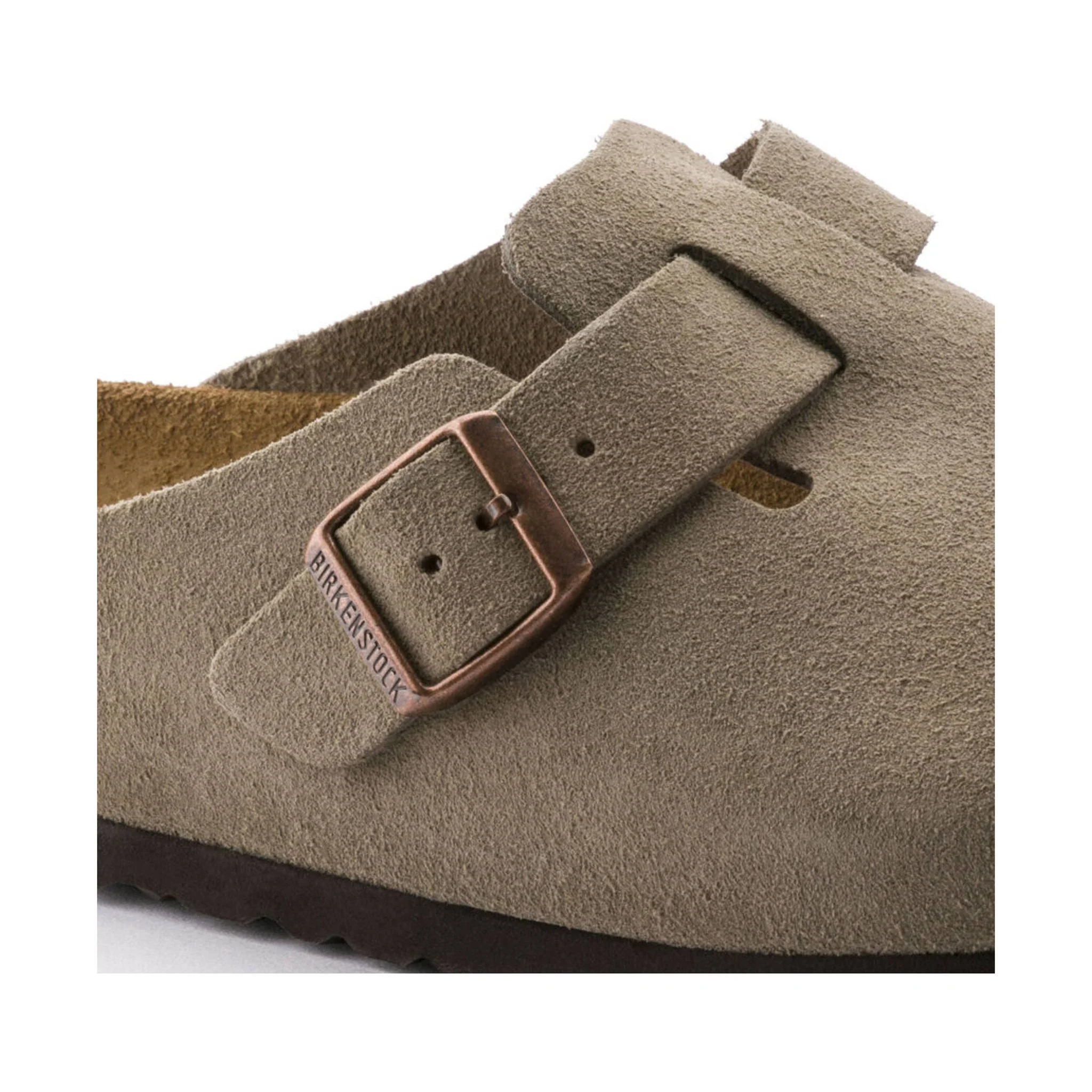Birkenstock Boston Soft Footbed - Suede Taupe - Image 4