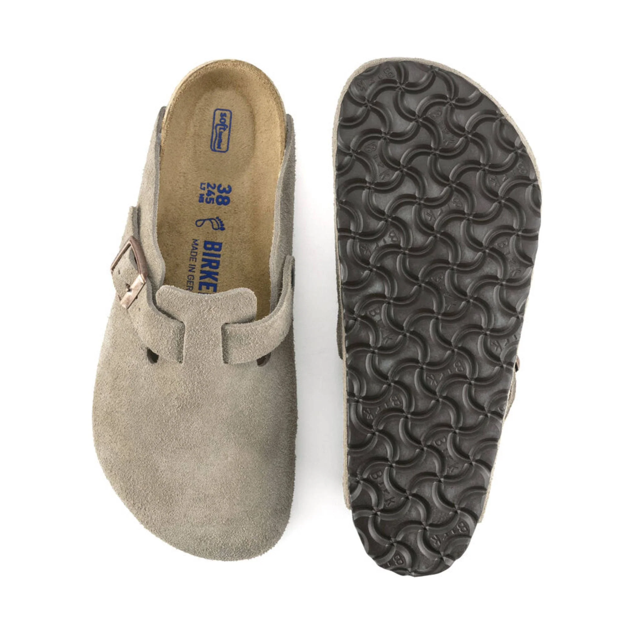 Birkenstock Boston Soft Footbed - Suede Taupe - Image 7
