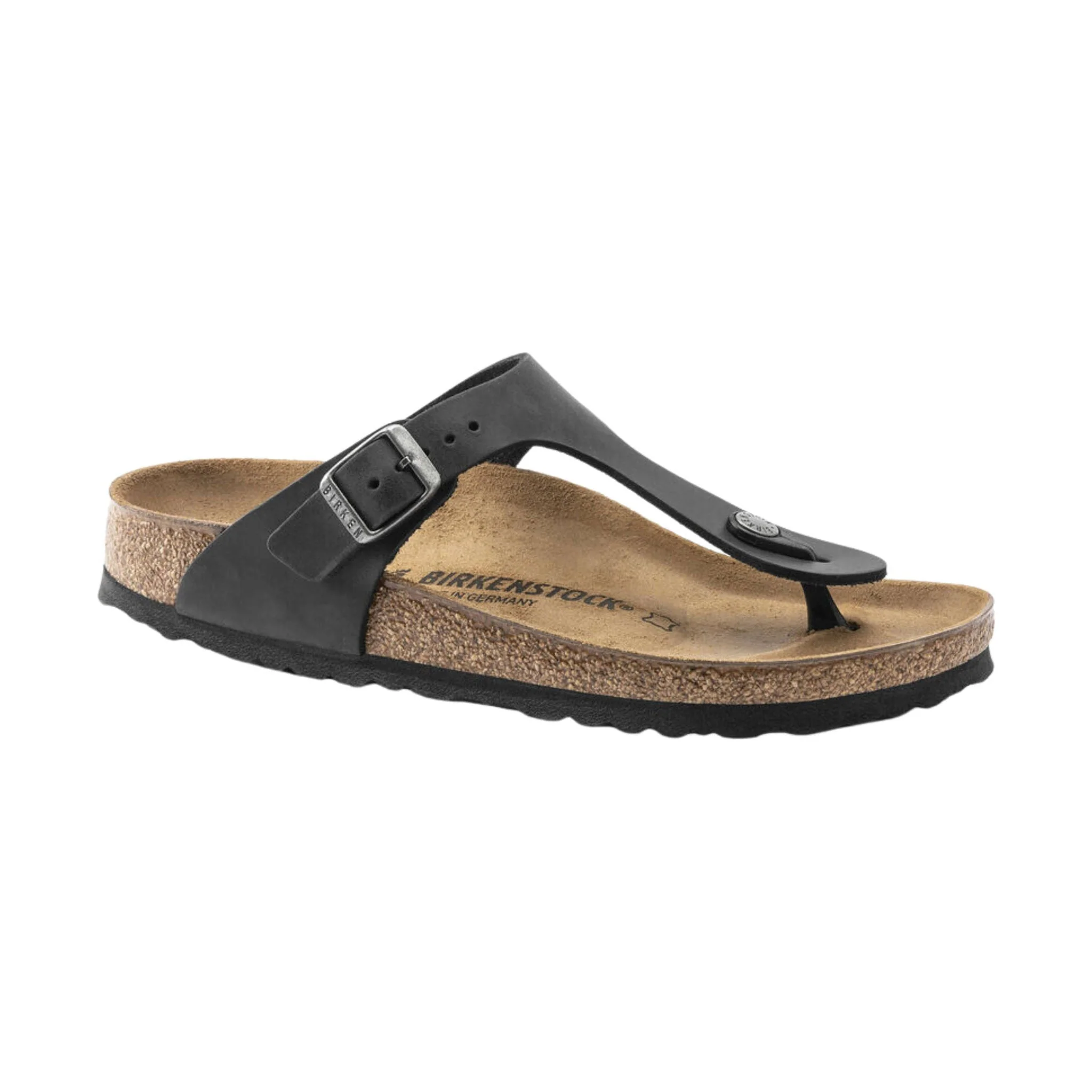 Birkenstock Gizeh Sandal - Oiled Leather Black - Image 2