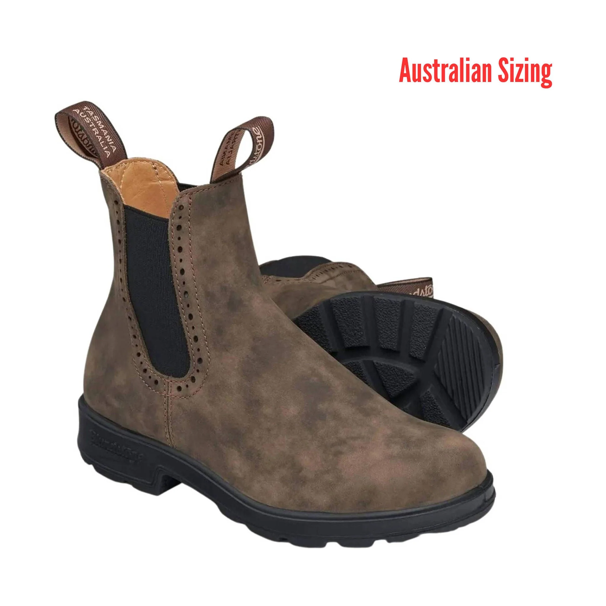Blundstone Original Pull On High Top Boots - Rustic Brown - Image 3