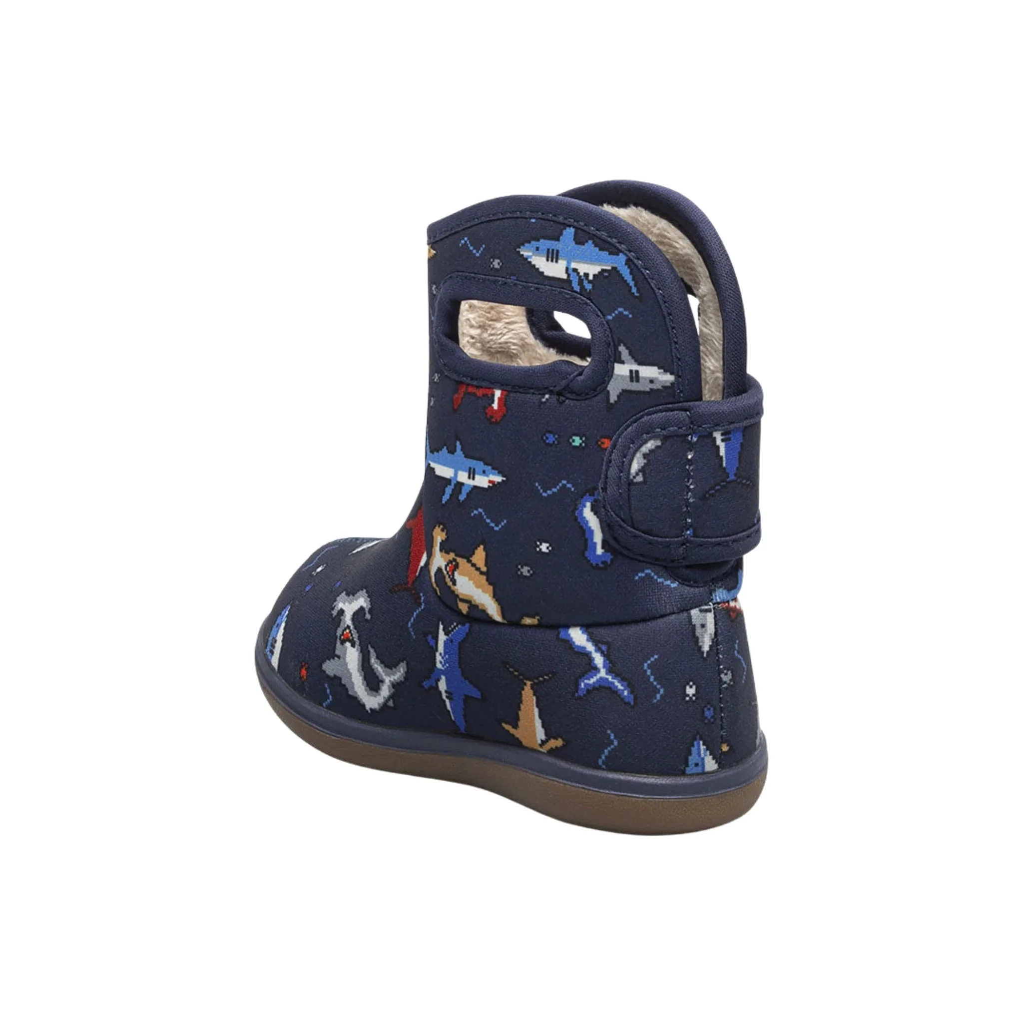 Bogs Baby II Pixel Shark Boots - Navy Multi - Image 2