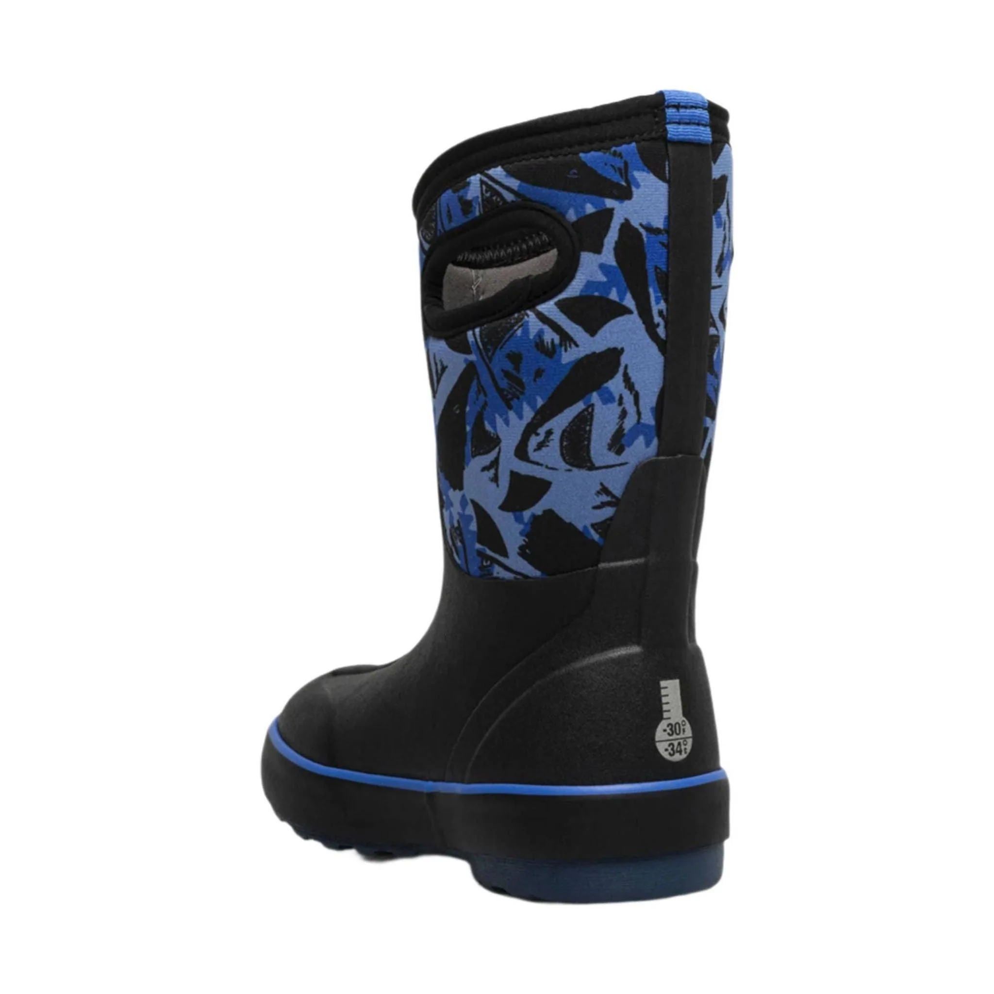 Bogs Kids' Classic II Sharks Winter Boots - Black Multi Color - Image 2