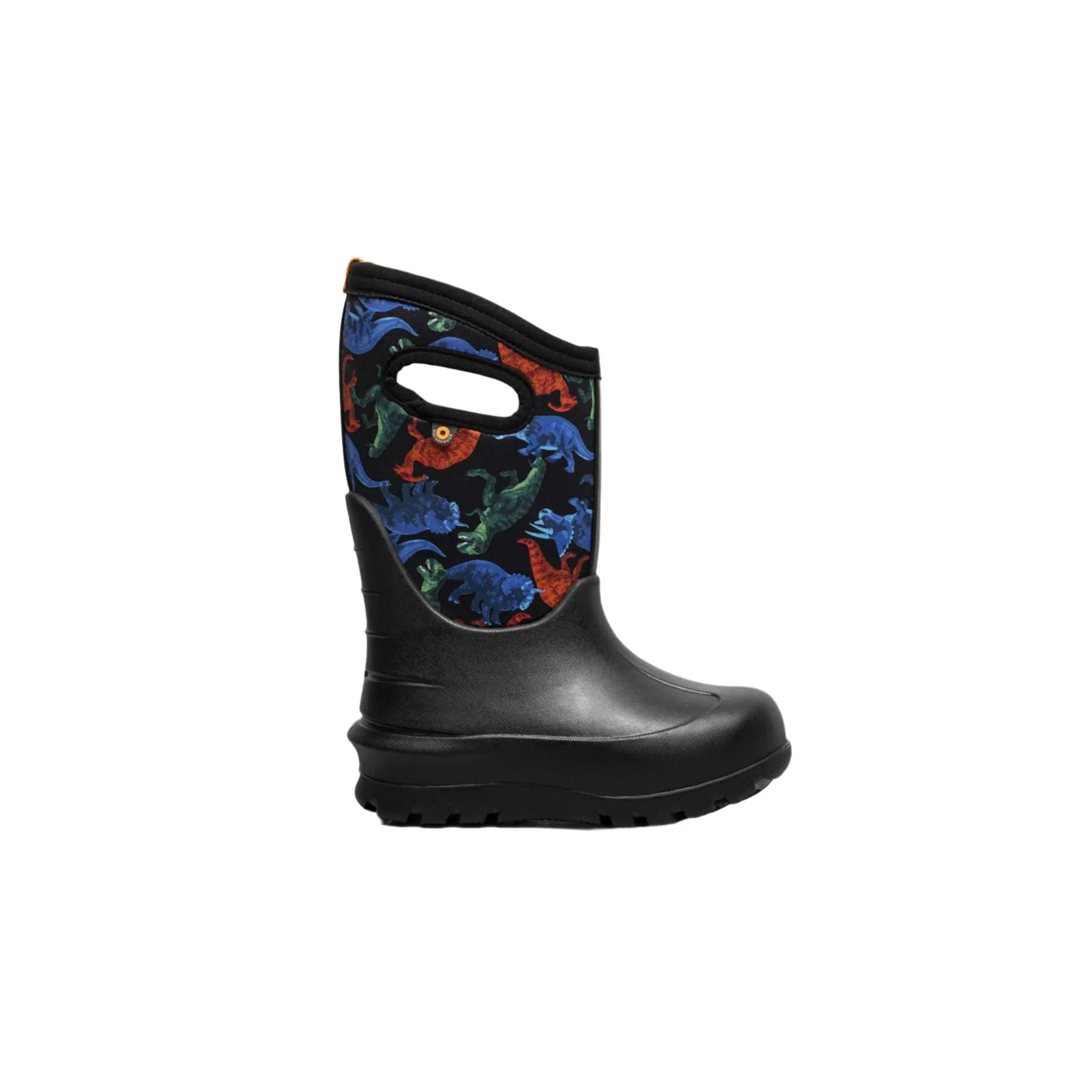 Bogs Kids' Neo Classic Real Dino Waterproof Winter Boots - Black Multi